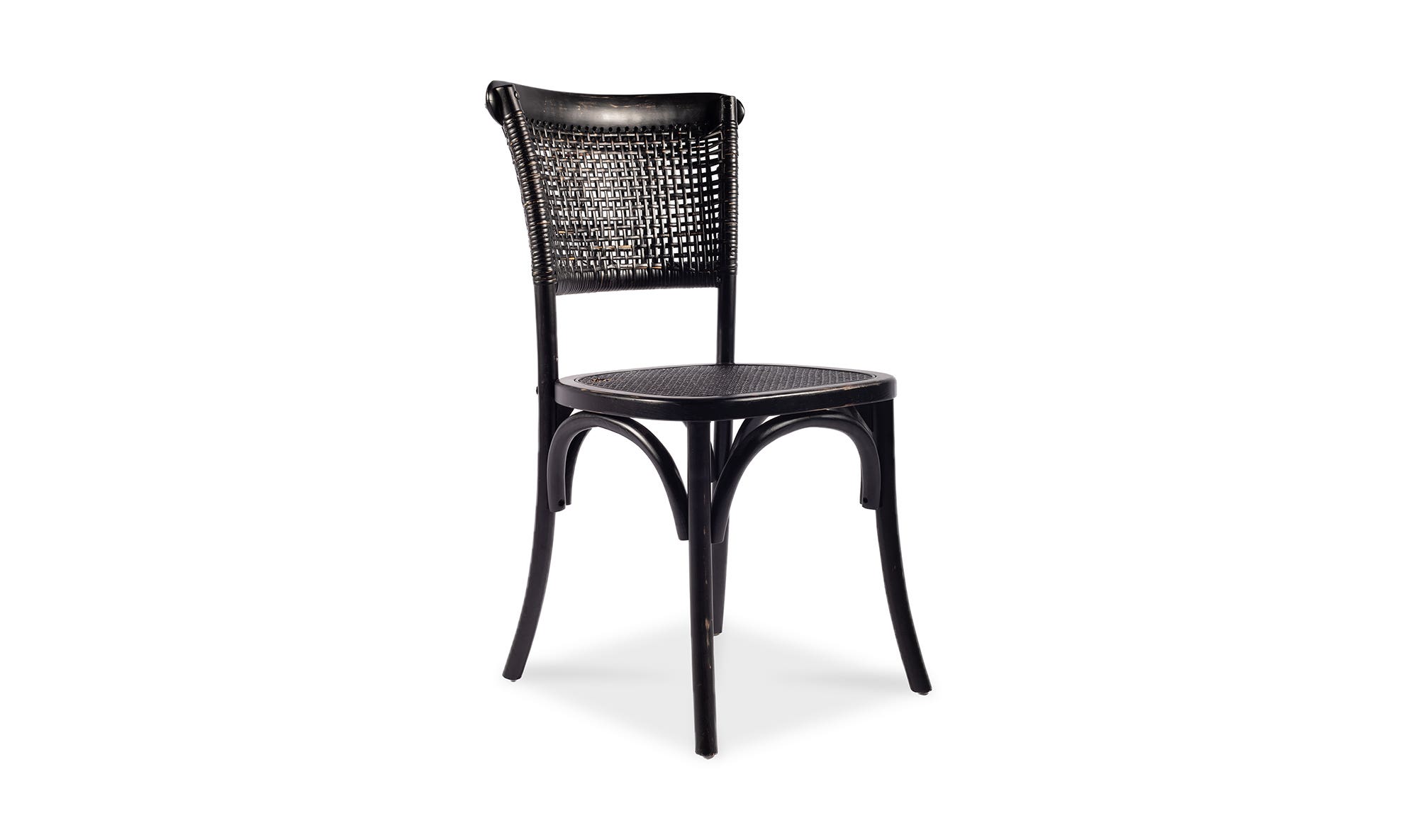 Moe's Churchill Rustic Dining Chair Set of 2 - Black