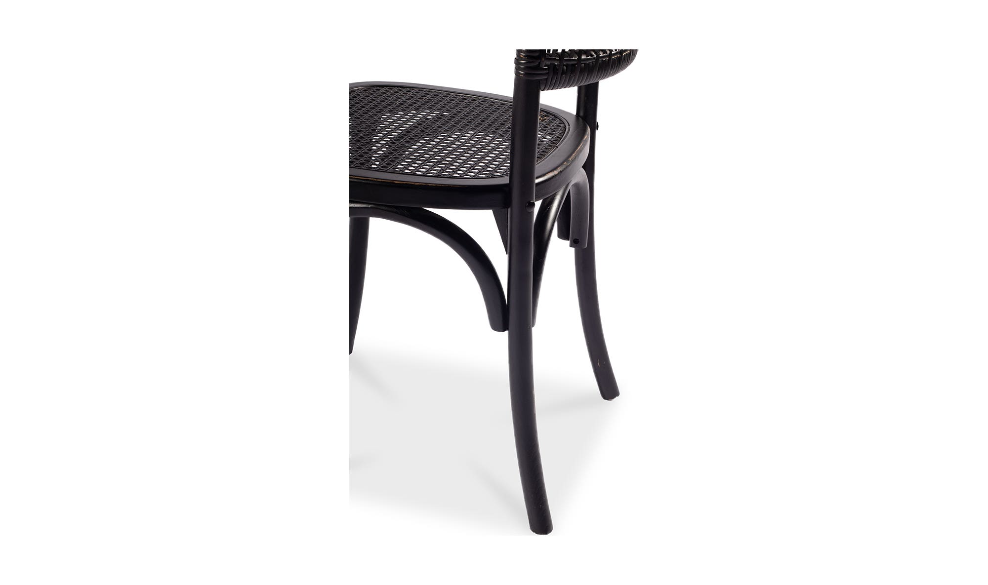 Moe's Churchill Rustic Dining Chair Set of 2 - Black