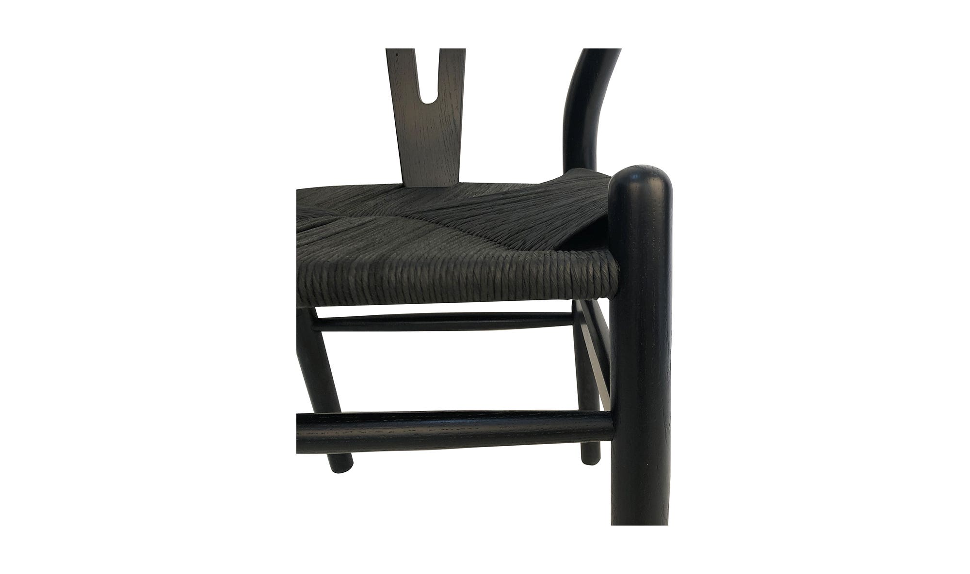 Moe's Ventana Scandinavian Dining Chair Set of 2 - Black