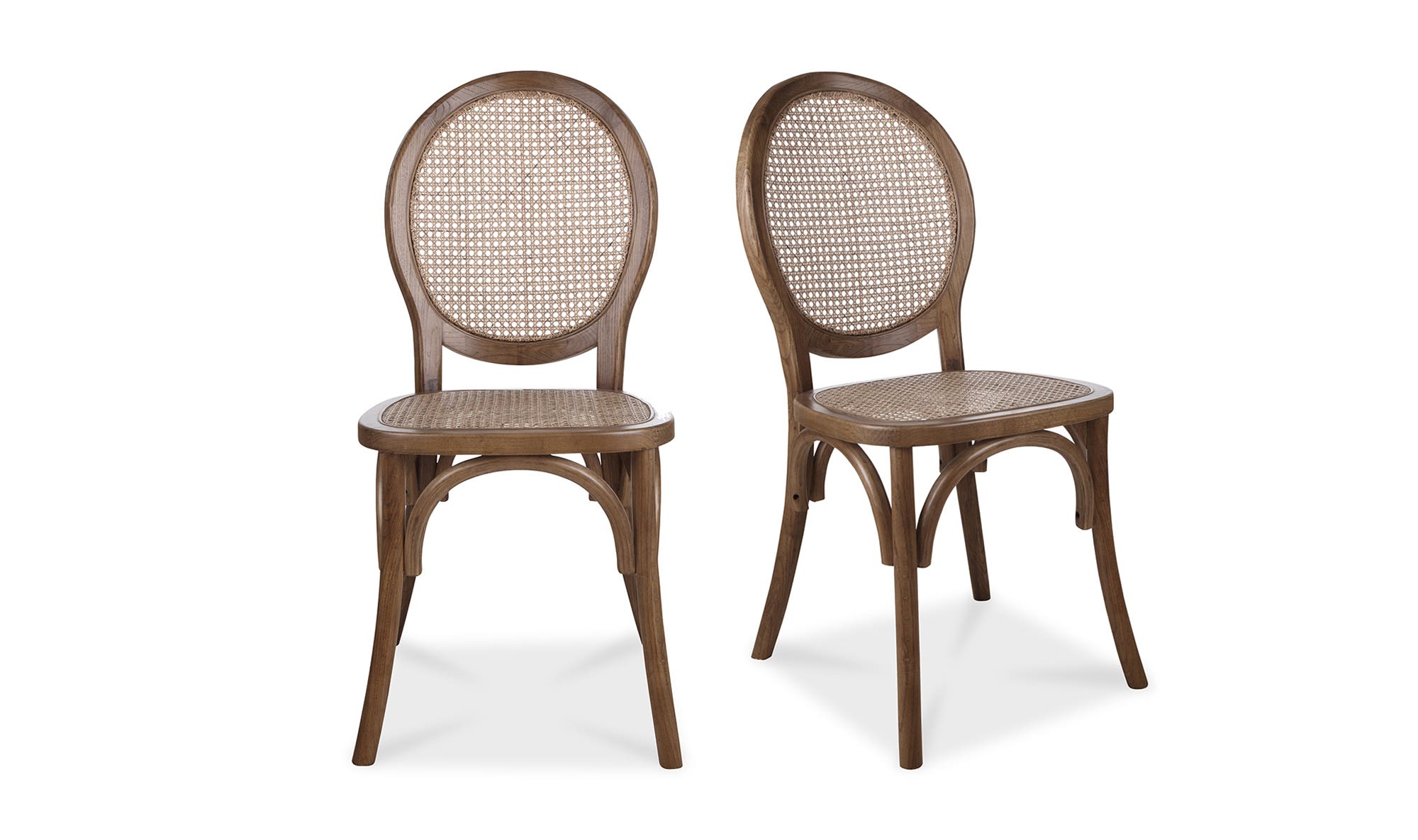 Moe's - Rivalto Scandinavian Dining Chair Set of 2 in Brown