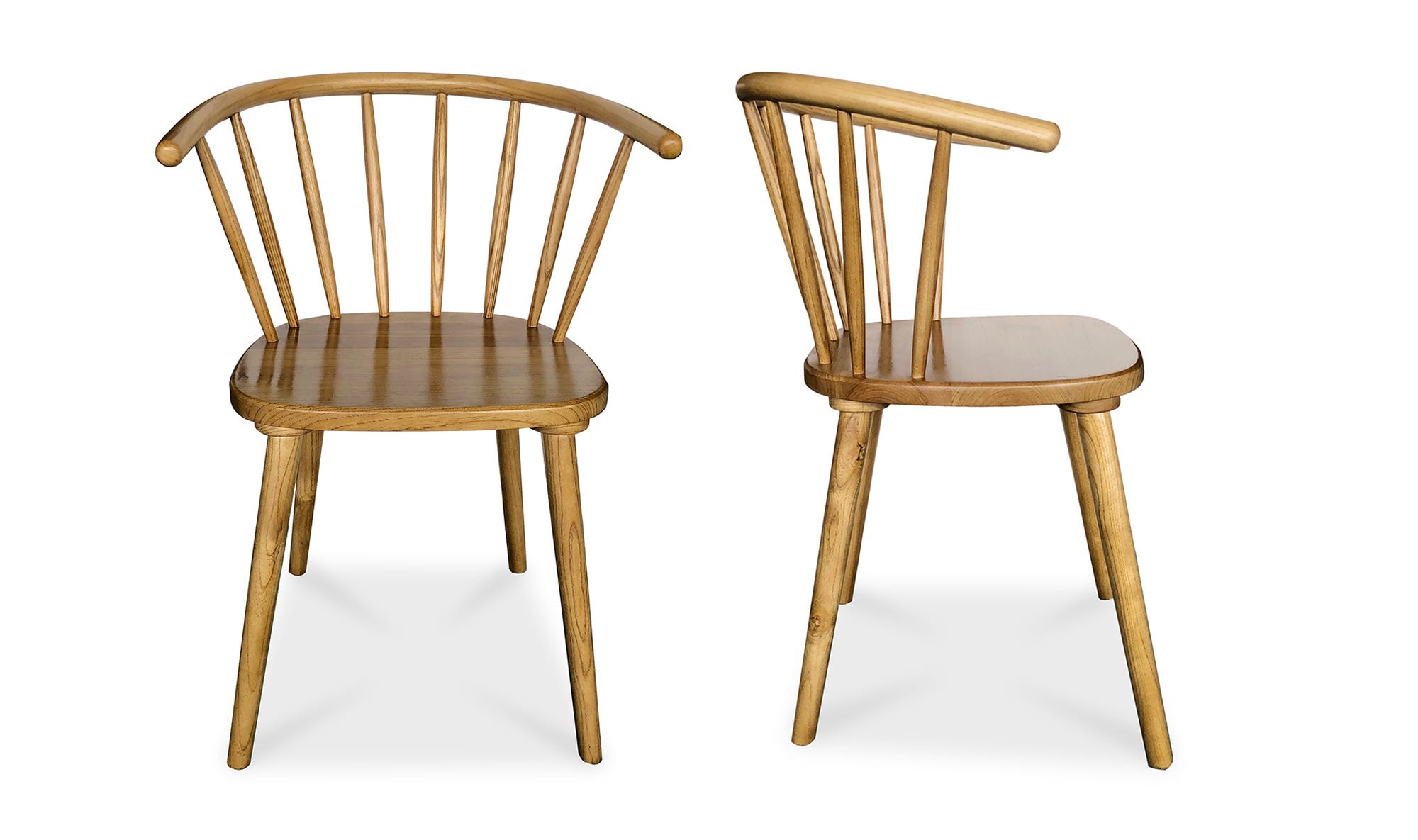 Moe's - Norman Scandinavian Dining Chair Set of 2 in Natural