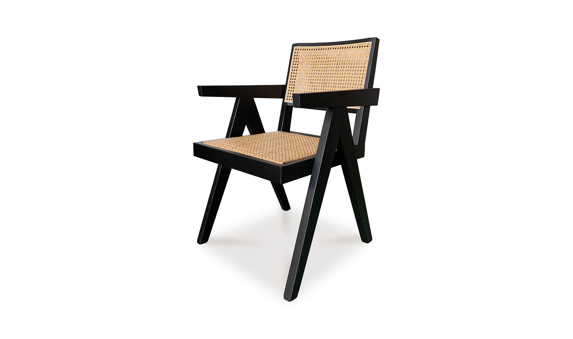 Moe's Takashi Mid-Century Modern Chair Set of 2 - Black