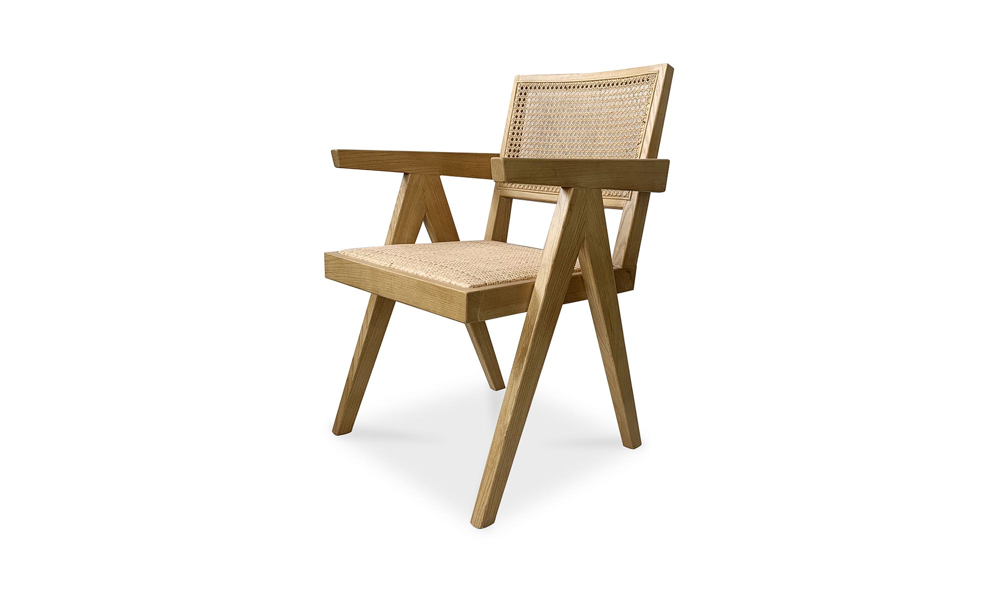 Moe's Takashi Mid-Century Modern Chair Set of 2 - Natural