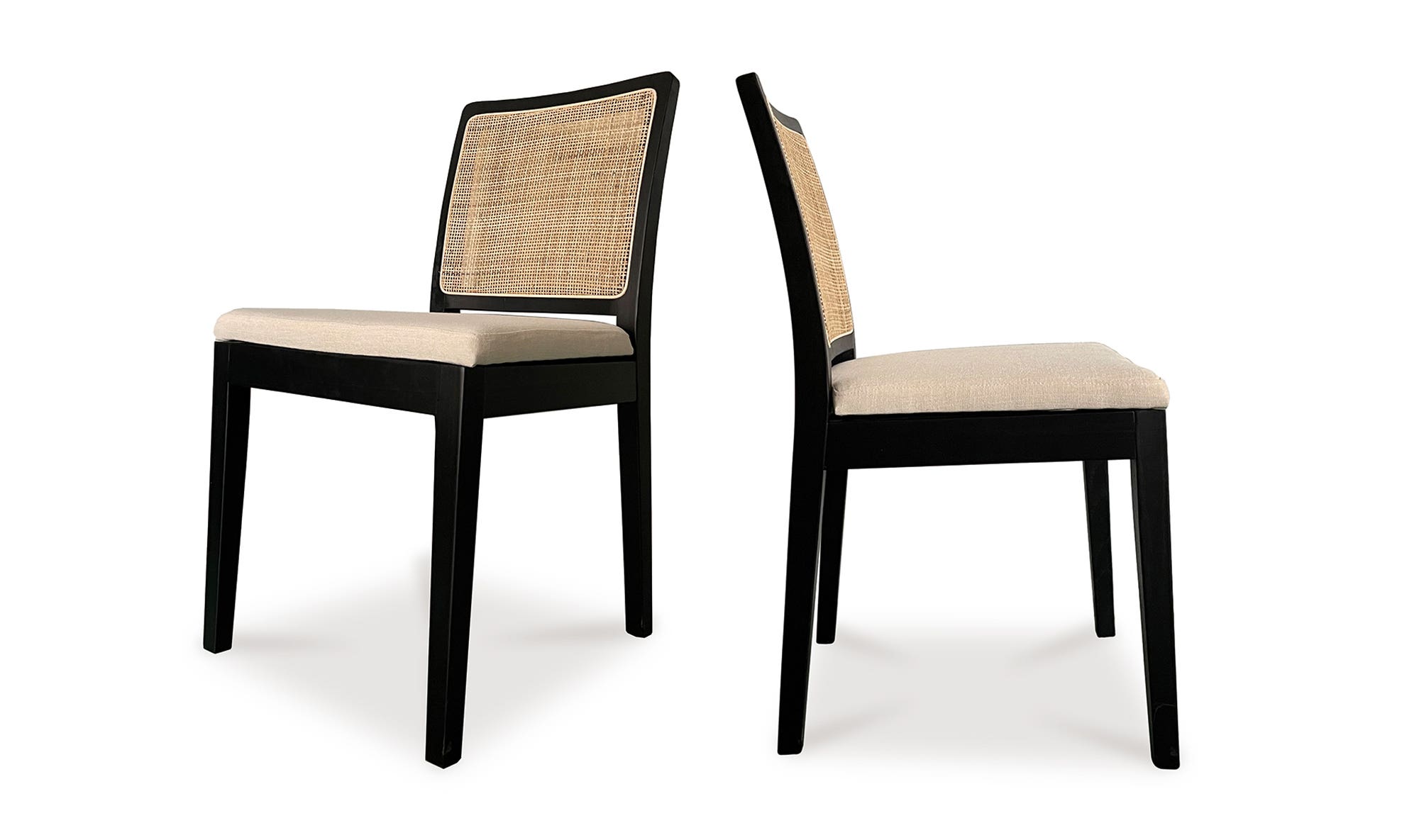 Moe's Orville Contemporary Dining Chair Set of 2 - Black