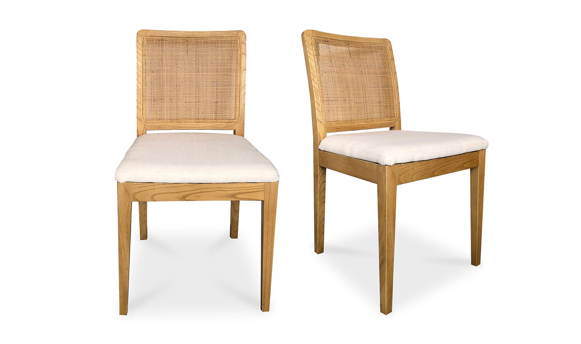 Moe's Orville Contemporary Dining Chair Set of 2 - Natural