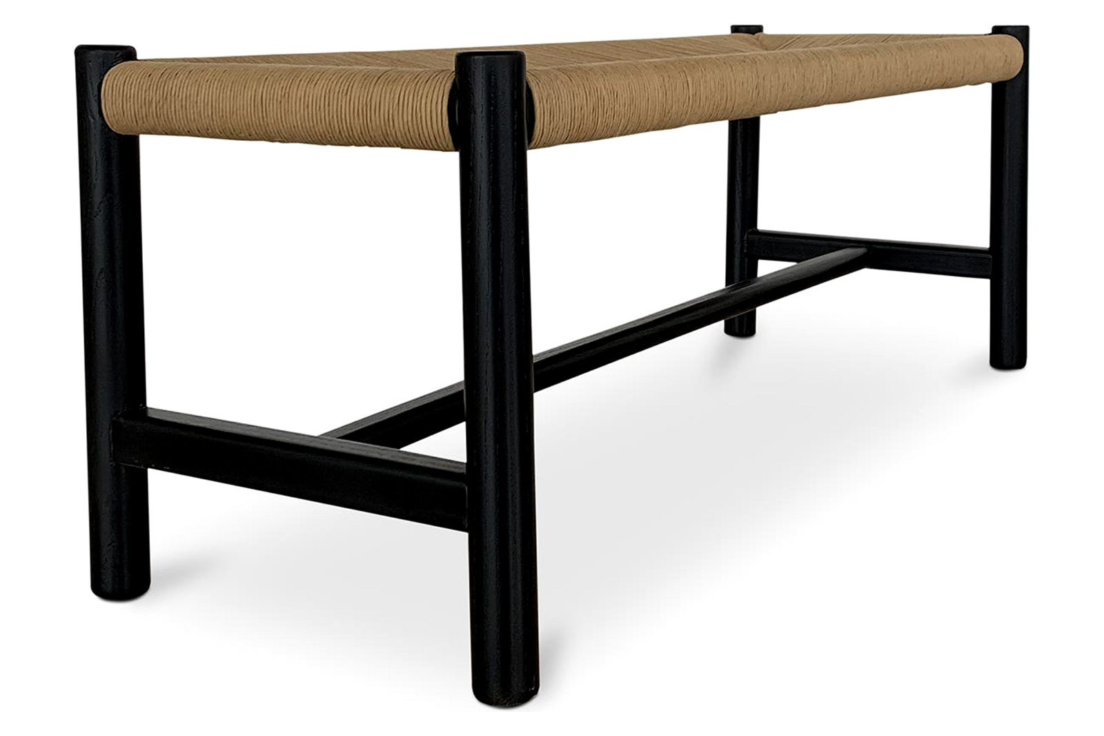 Moe's Hawthorn Bench - Black, Small