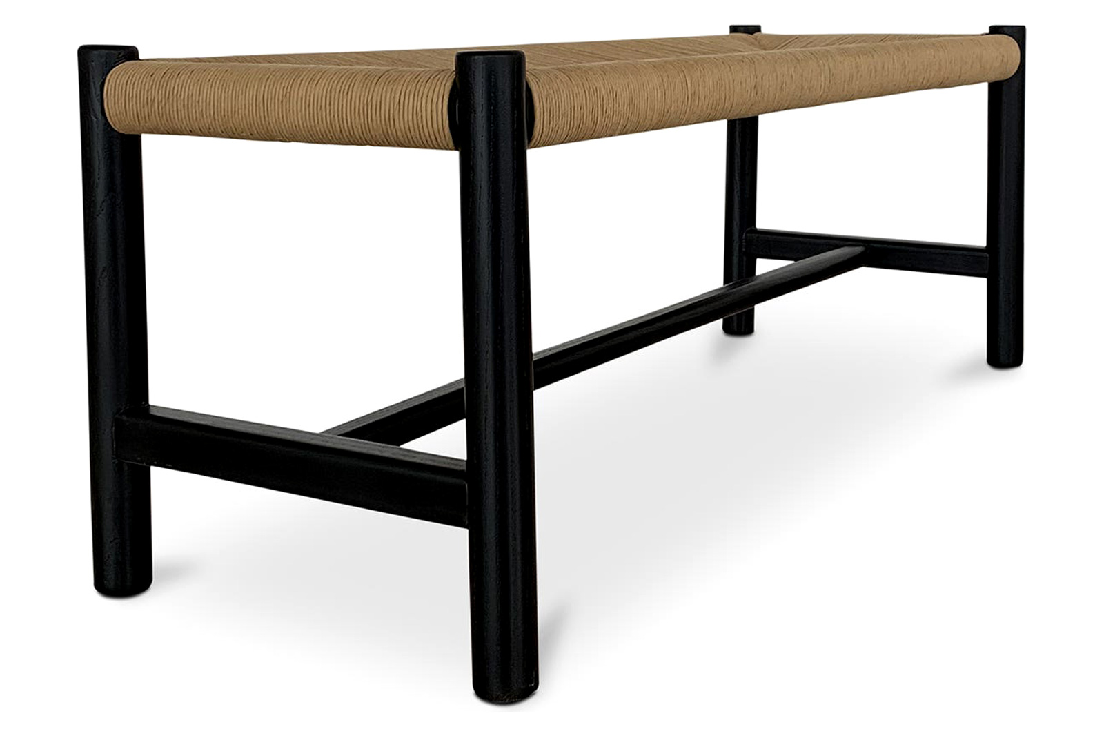 Moe's Hawthorn Bench - Black, Large