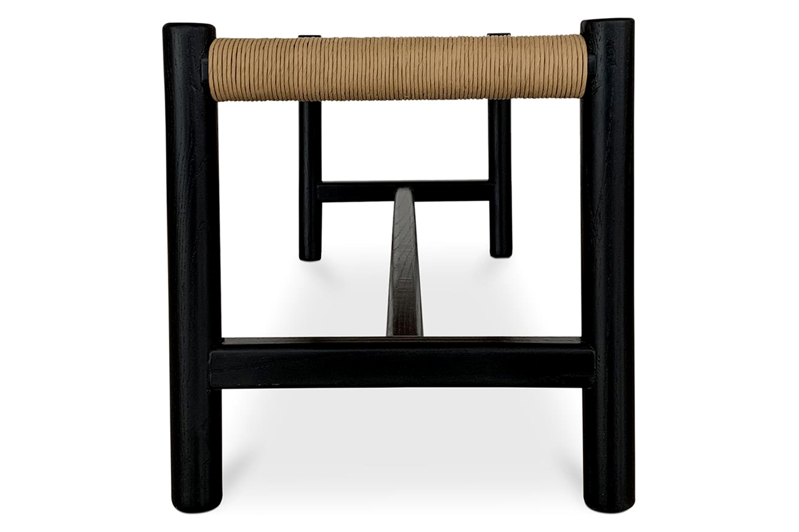 Moe's Hawthorn Bench - Black, Large