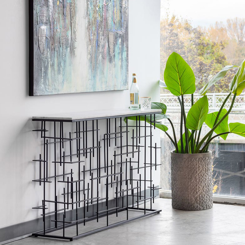 Moe's - Matrix Console Table in Gray