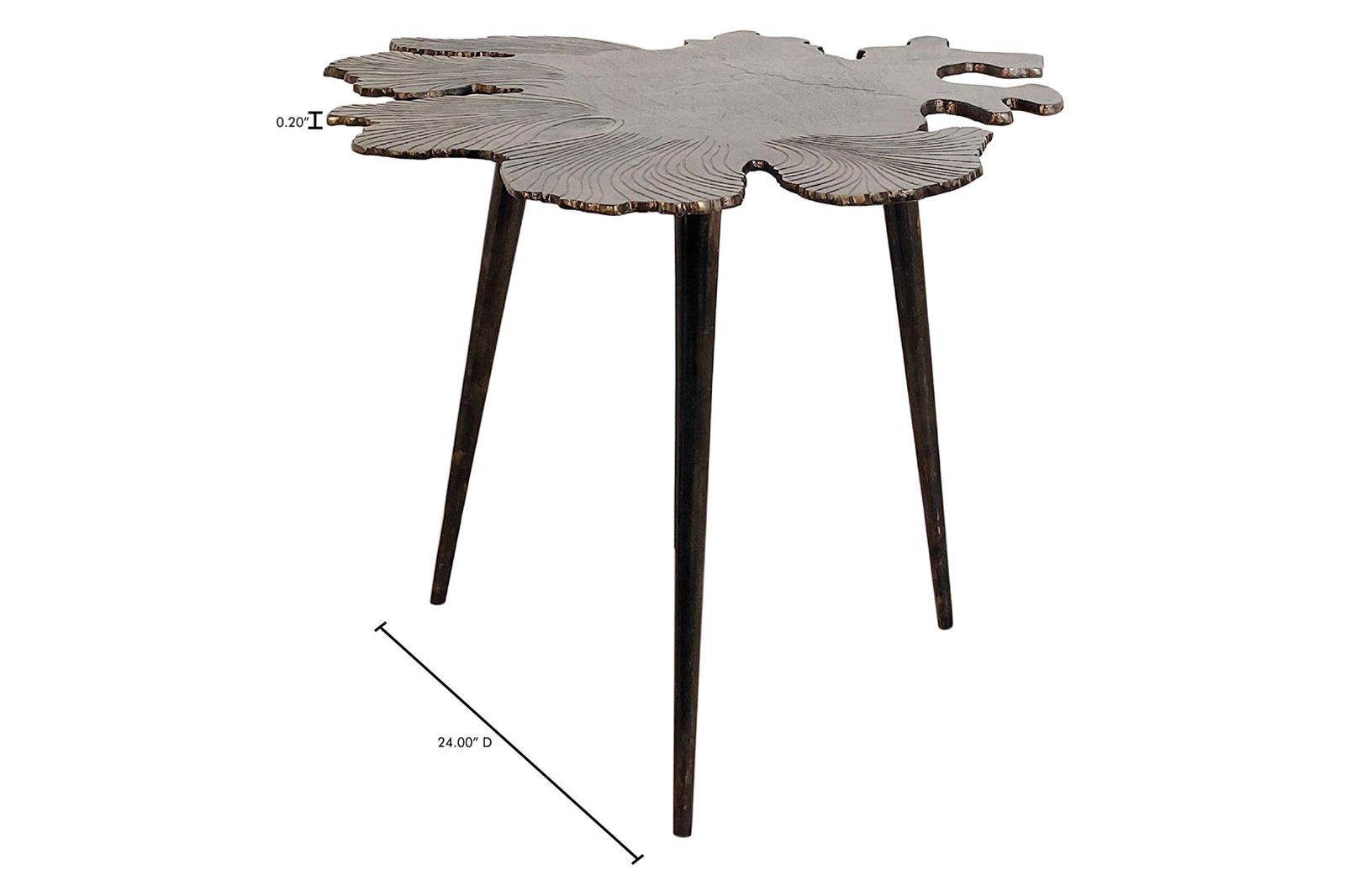 Moe's Amoeba Side Table - Gray