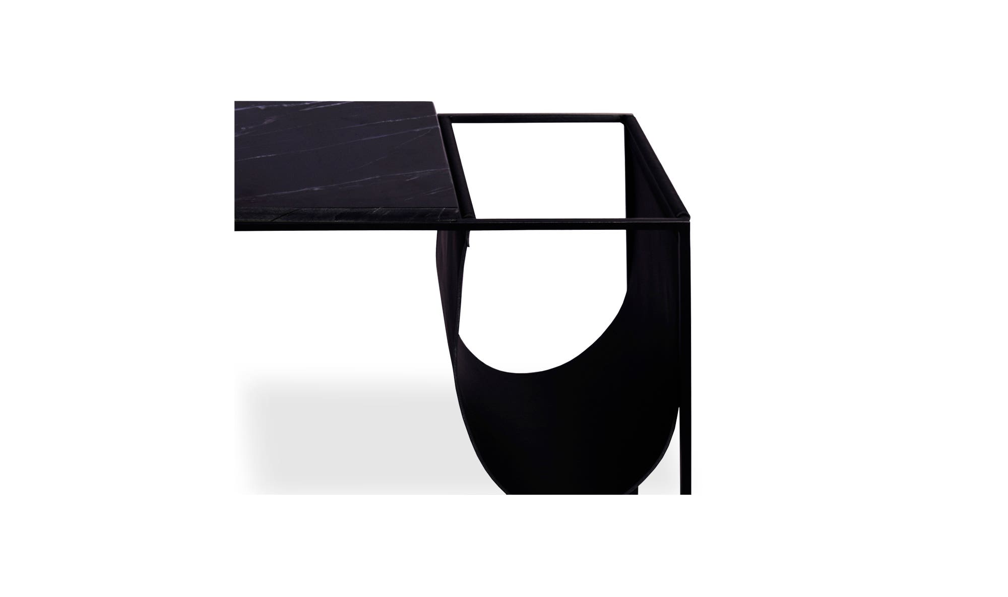 Moe's Cave Contemporary Magazine Rack - Black