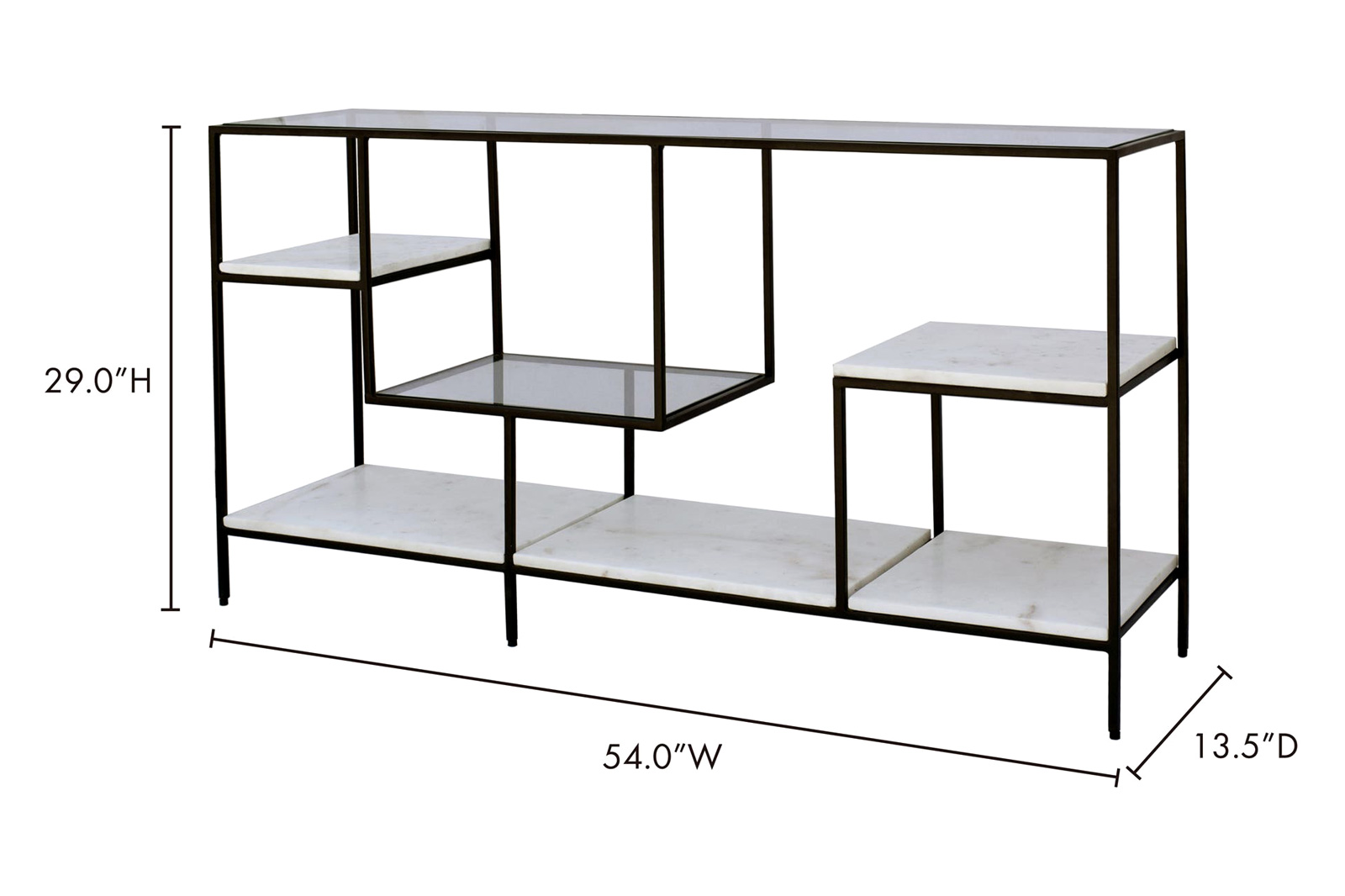 Moe's - Banswara Marble Display Shelf in Multi-Color