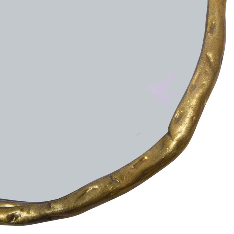 Moe's Foundry Round Mirror - Gold, Large