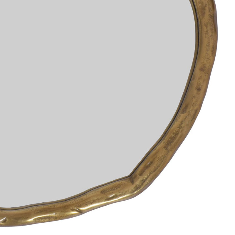 Moe's Foundry Round Mirror - Gold, Small