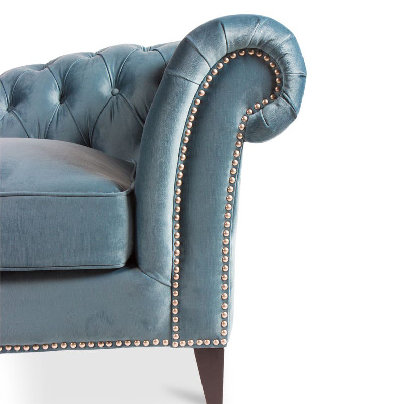 Moe's - Bibiano Chaise in Blue