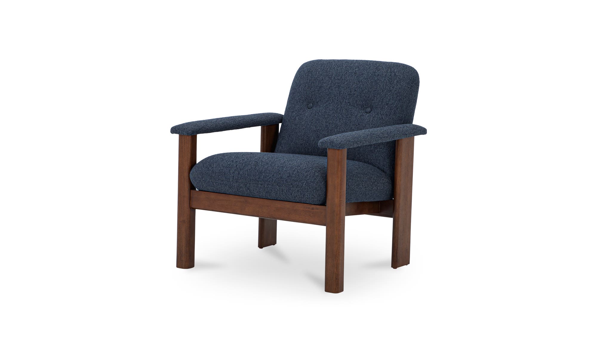 Moe's Parker Contemporary Lounge Chair - Dark Blue