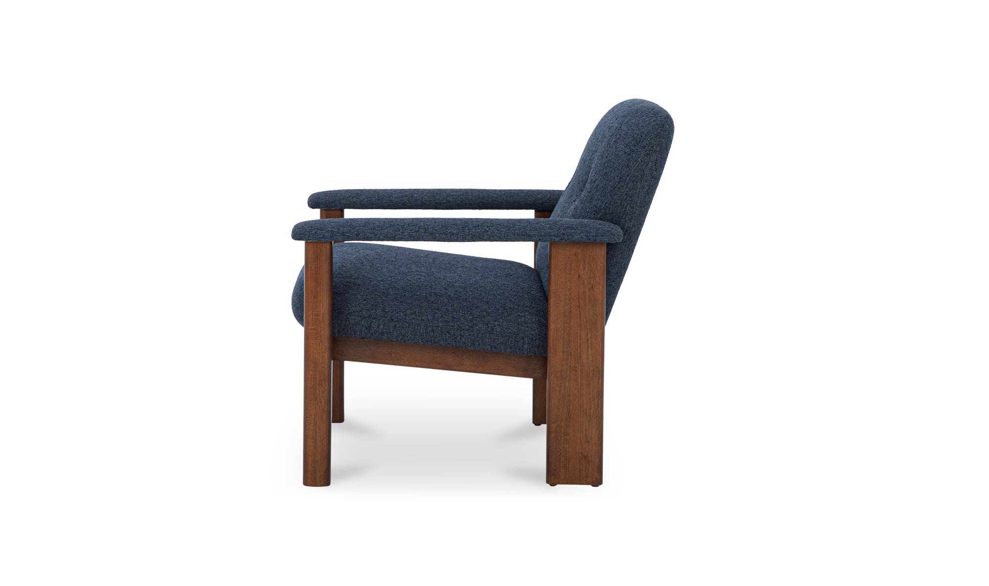 Moe's Parker Contemporary Lounge Chair - Dark Blue