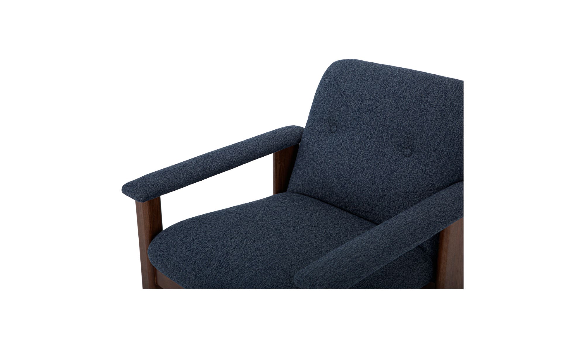 Moe's Parker Contemporary Lounge Chair - Dark Blue