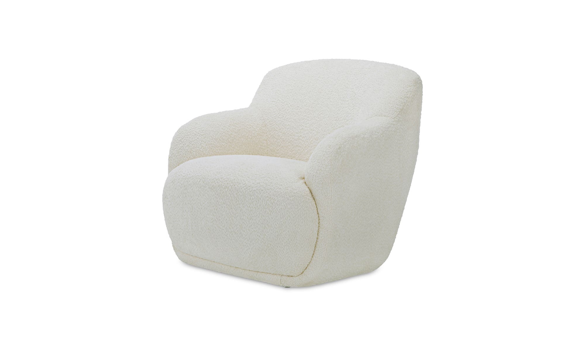 Moe's Stevie Contemporary Lounge Chair - Cream