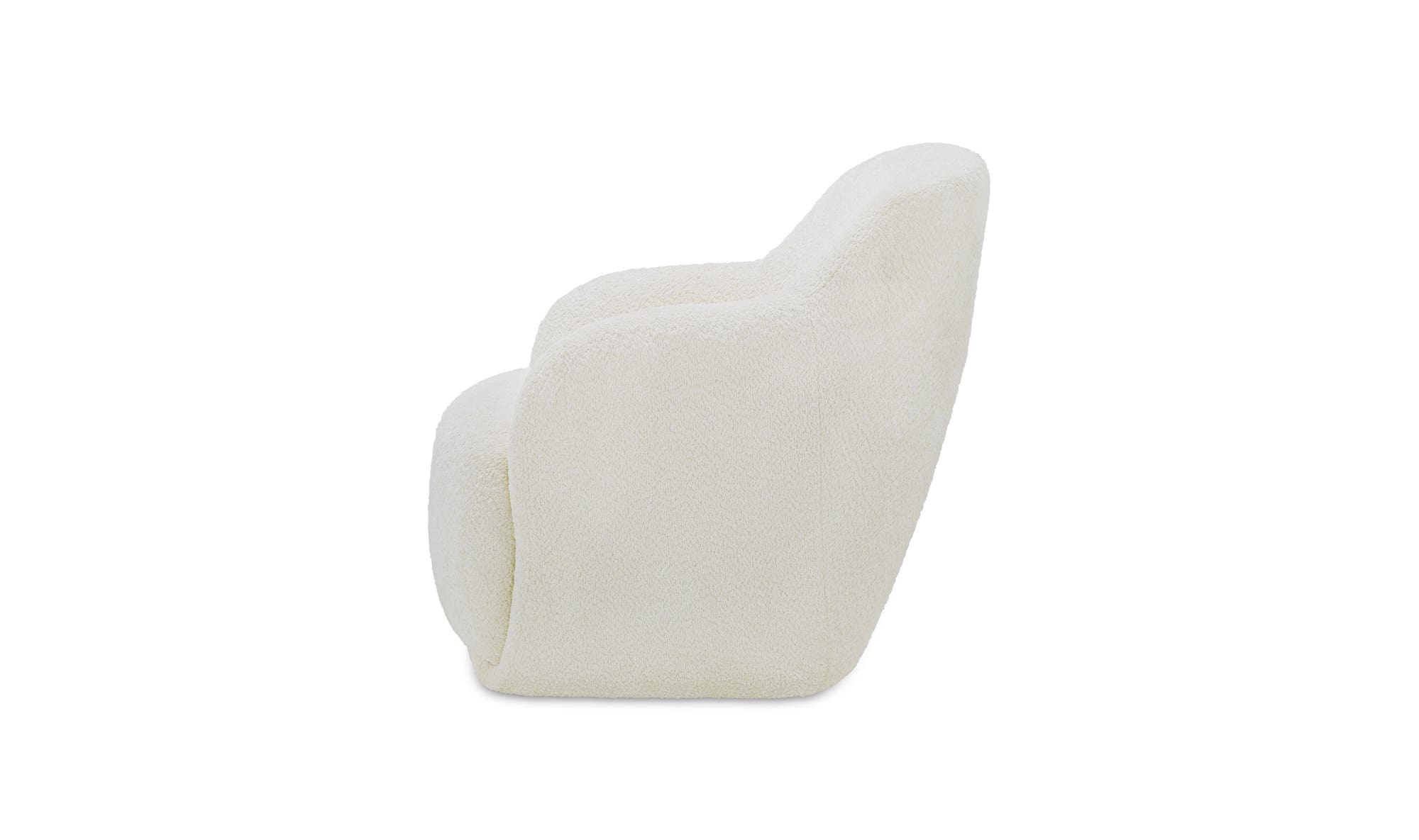 Moe's Stevie Contemporary Lounge Chair - Cream