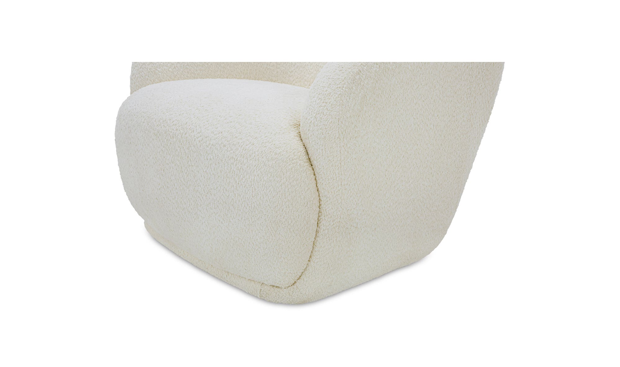 Moe's Stevie Contemporary Lounge Chair - Cream