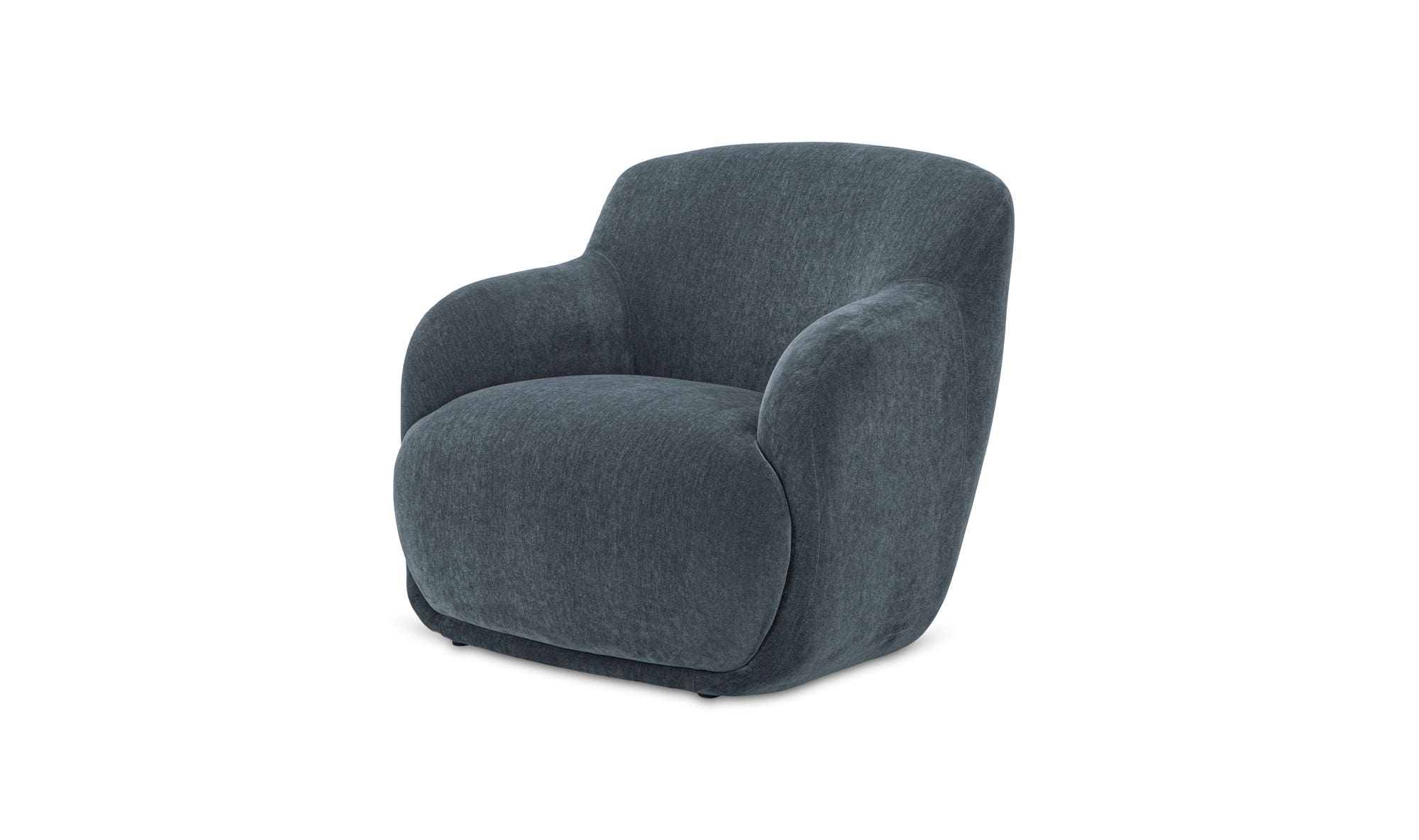 Moe's Stevie Contemporary Lounge Chair - Slate Blue