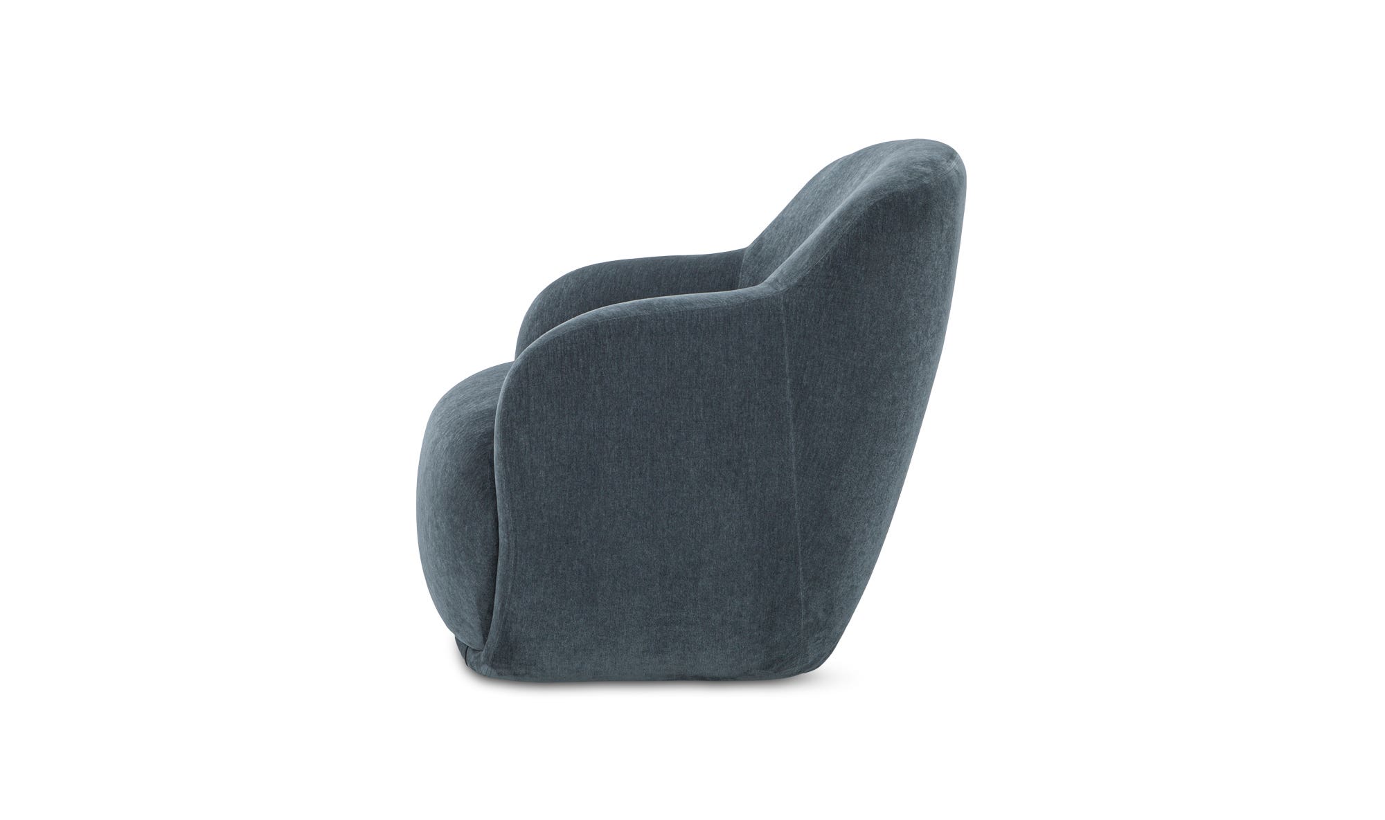 Moe's Stevie Contemporary Lounge Chair - Slate Blue