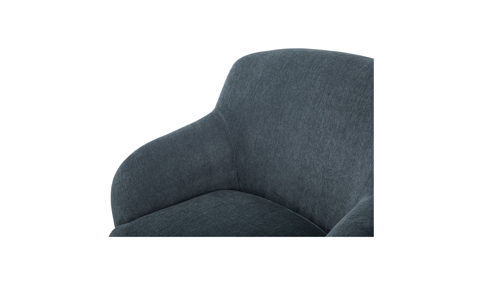 Moe's Stevie Contemporary Lounge Chair - Slate Blue