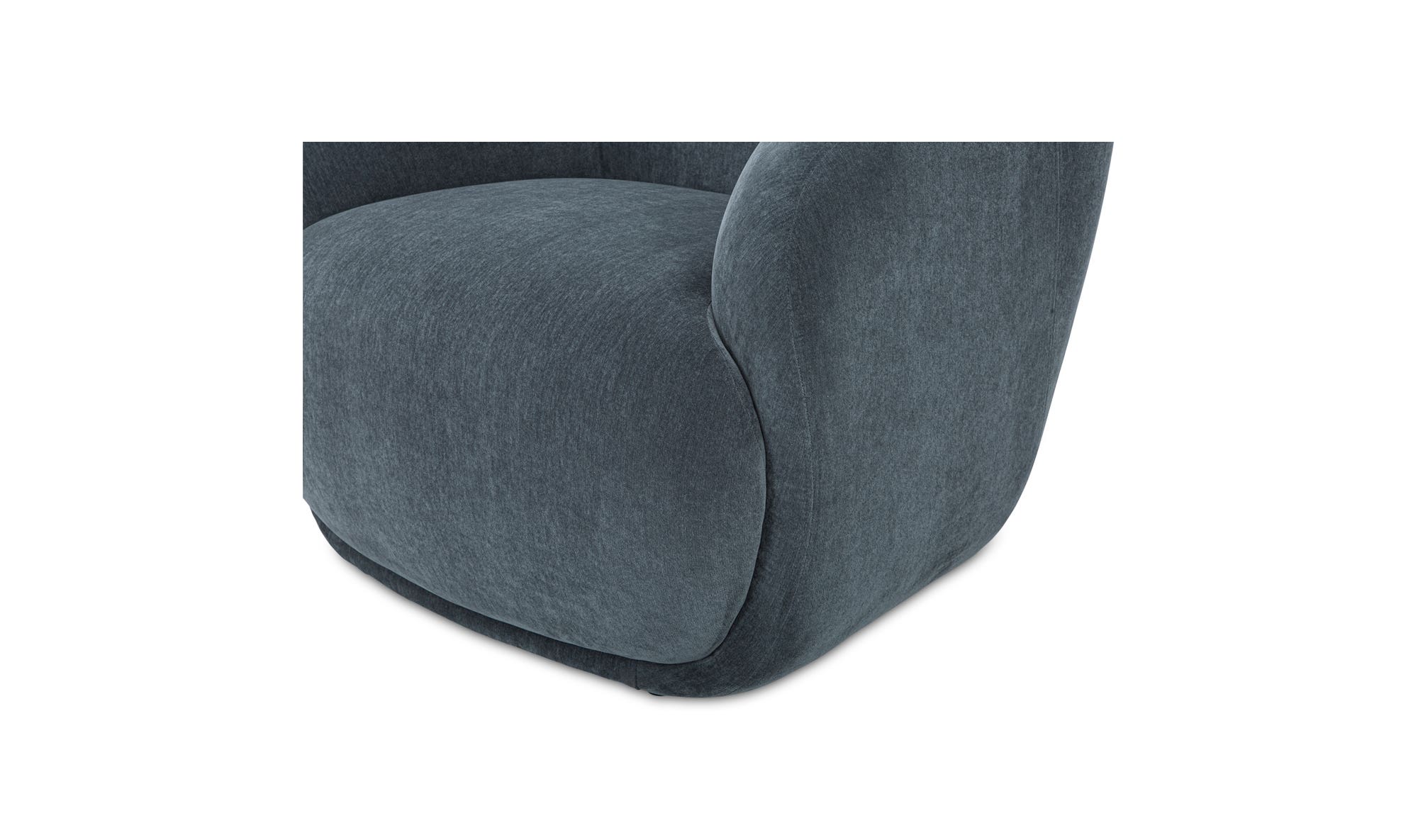 Moe's Stevie Contemporary Lounge Chair - Slate Blue