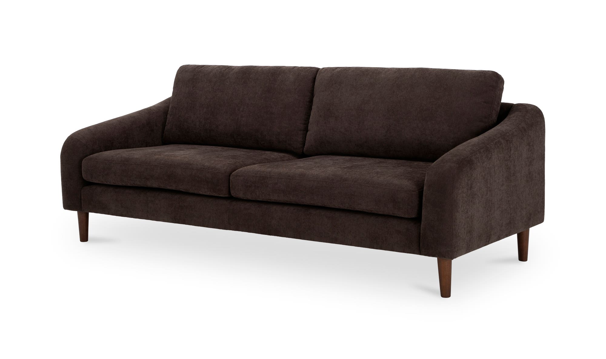 Moe's Quinn Contemporary Sofa - Dark Brown