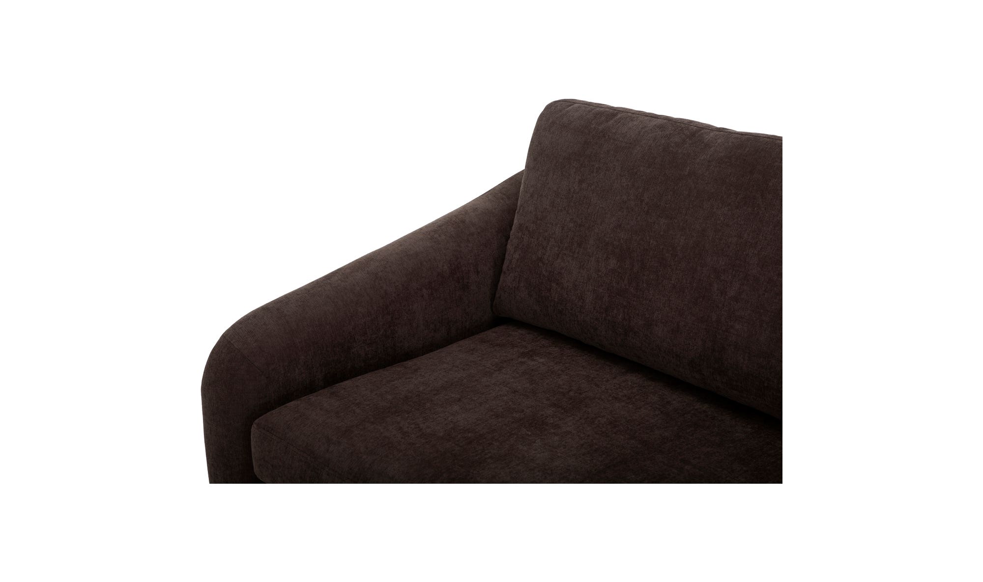 Moe's Quinn Contemporary Sofa - Dark Brown