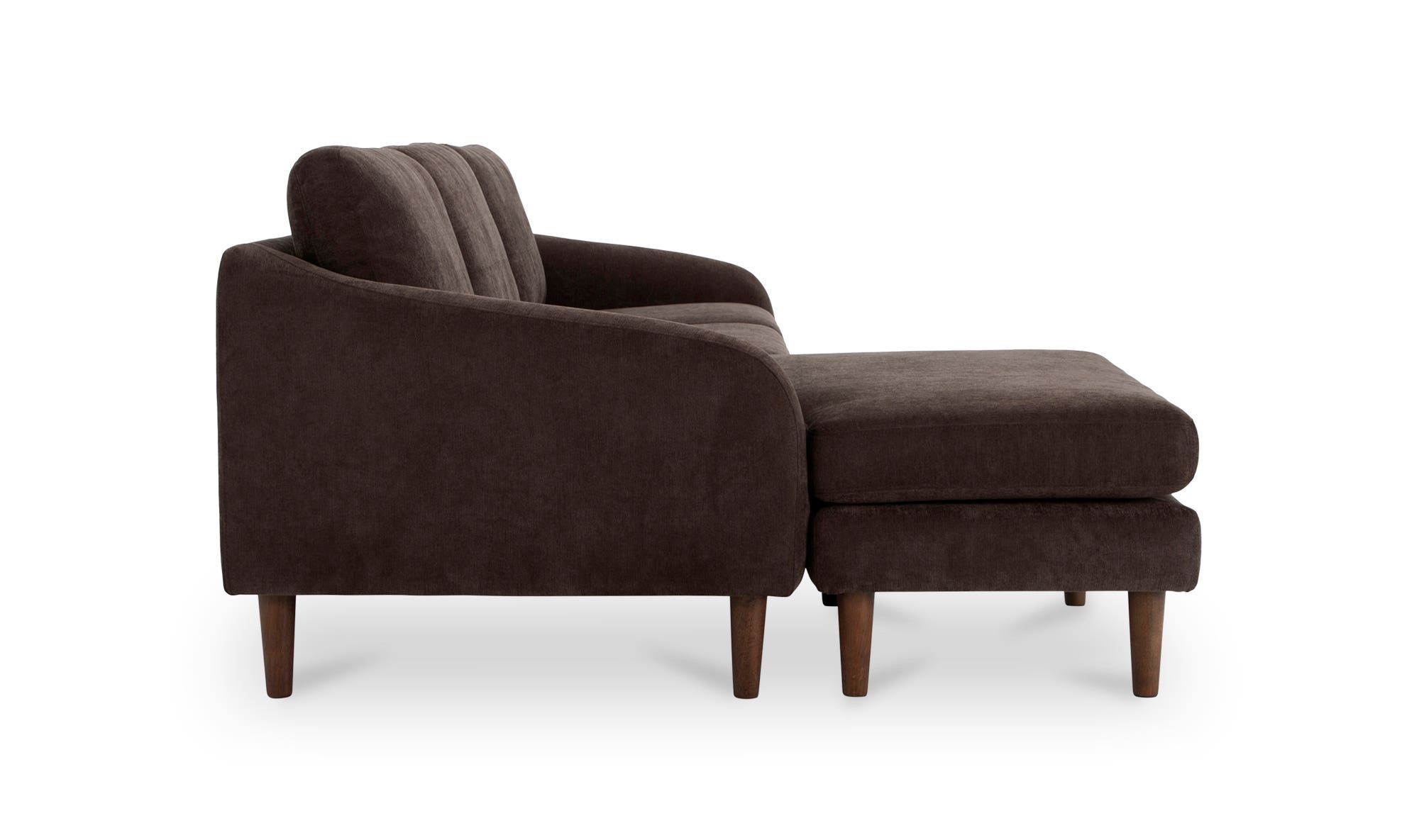 Moe's Quinn Modern Sectional - Dark Brown