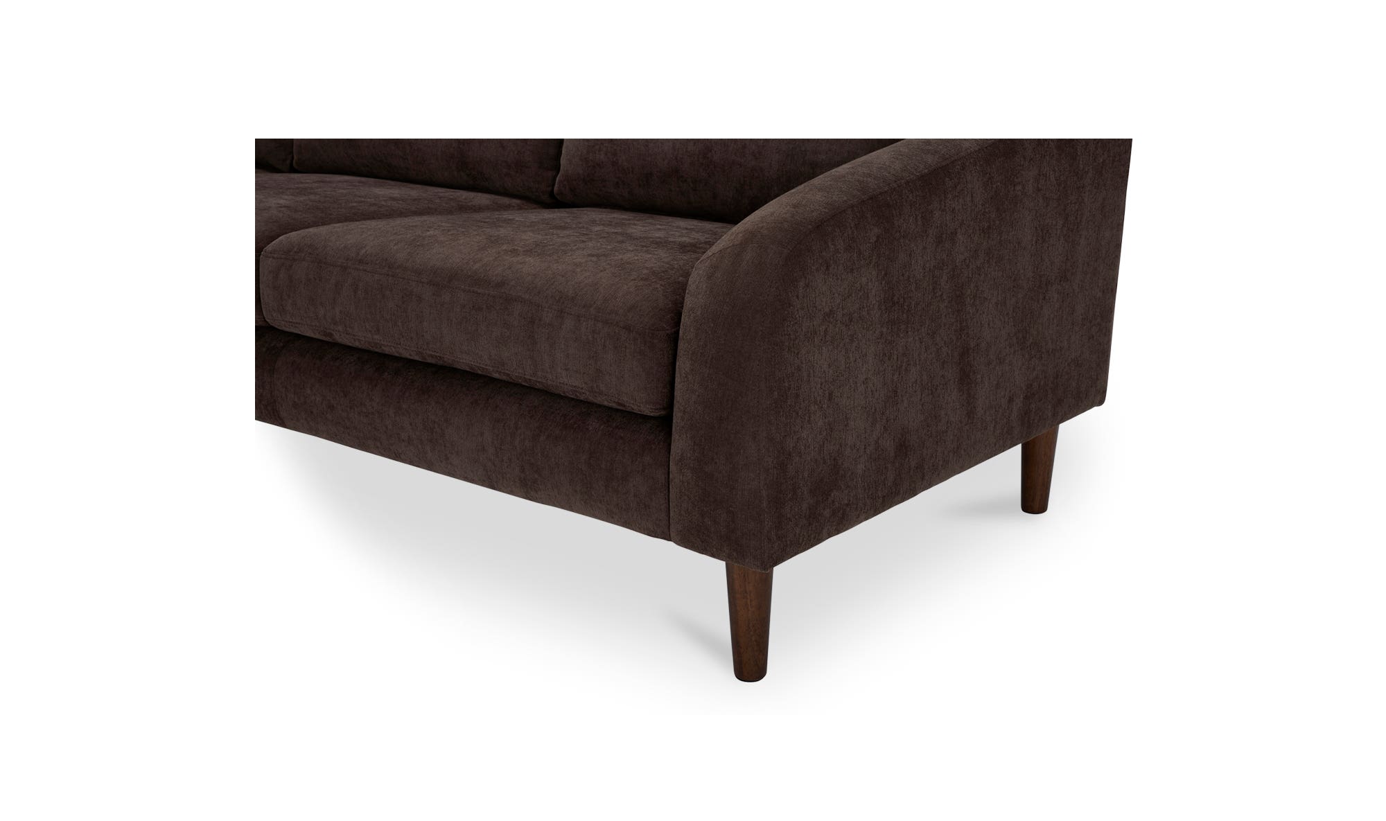 Moe's Quinn Modern Sectional - Dark Brown