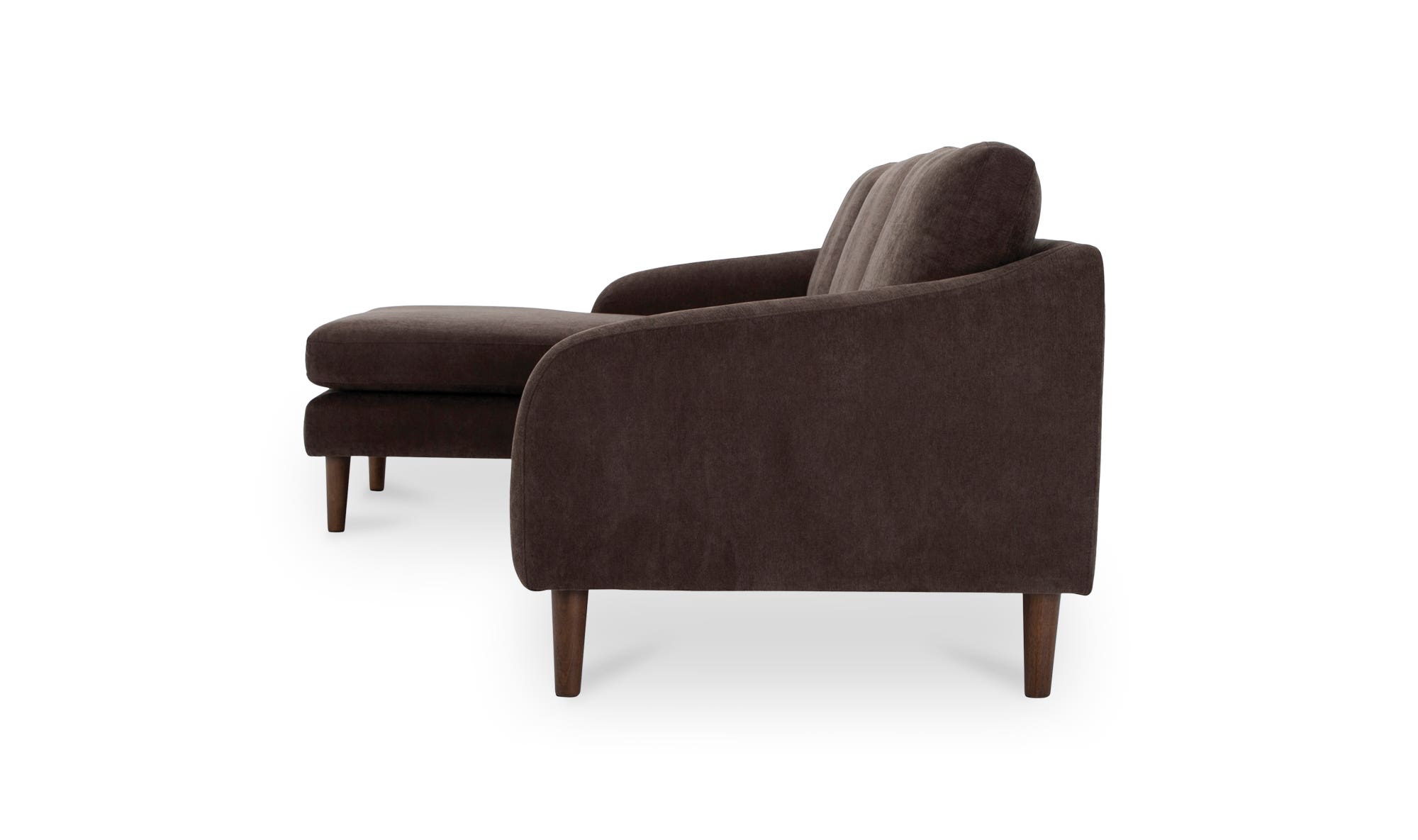 Moe's Quinn Modern Sectional - Dark Brown