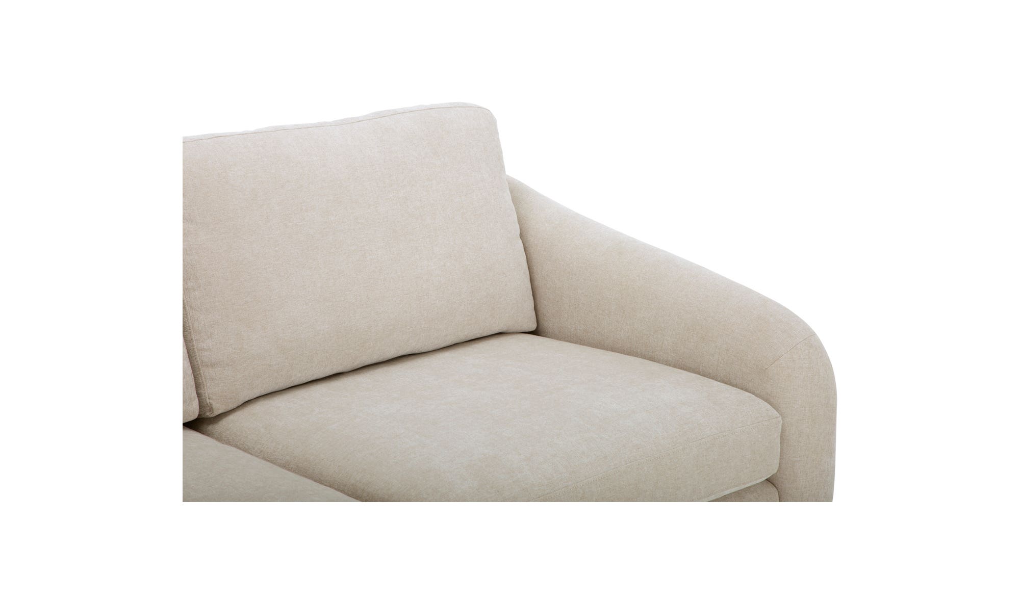 Moe's Quinn Modern Sectional - Oatmeal