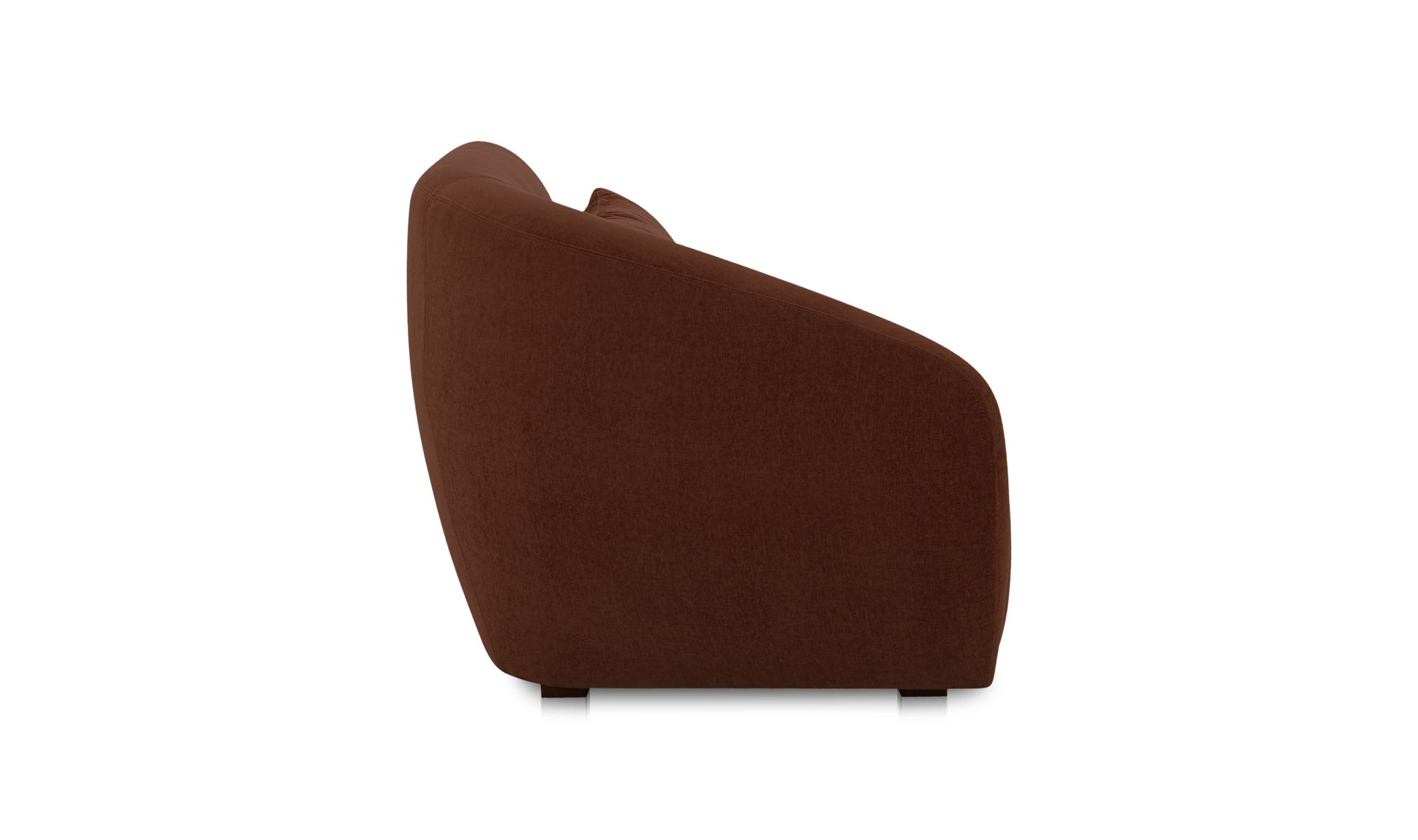 Moe's Amelia Contemporary Left Arm Chair - Chestnut