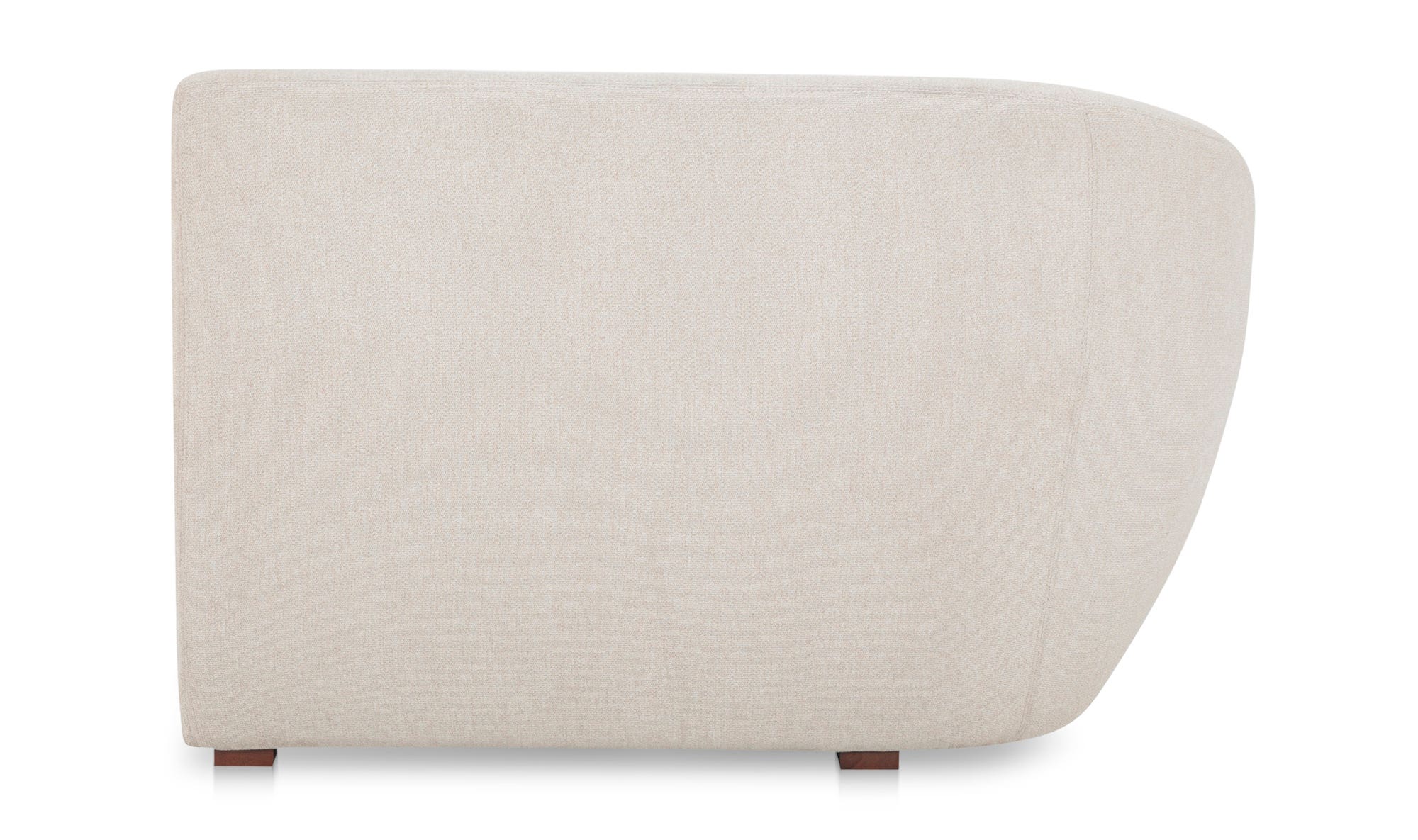 Moe's Amelia Contemporary Left Arm Chair - Warm White