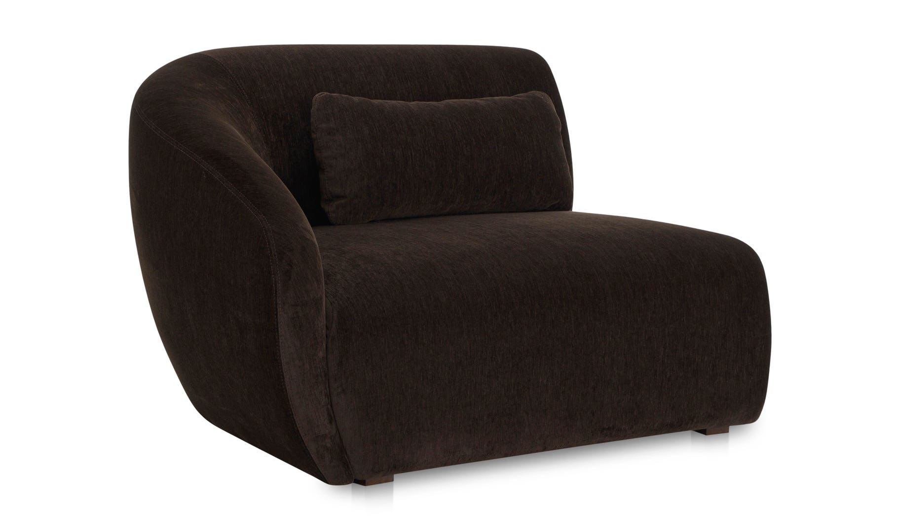 Moe's Amelia Contemporary Left Arm Chair - Espresso