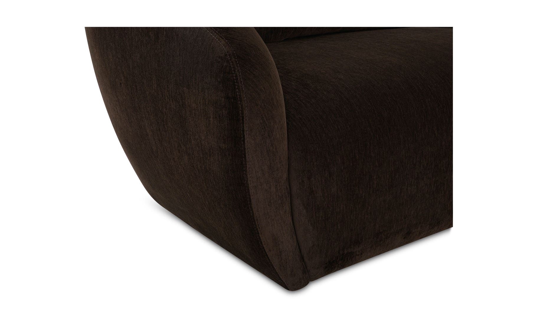 Moe's Amelia Contemporary Left Arm Chair - Espresso