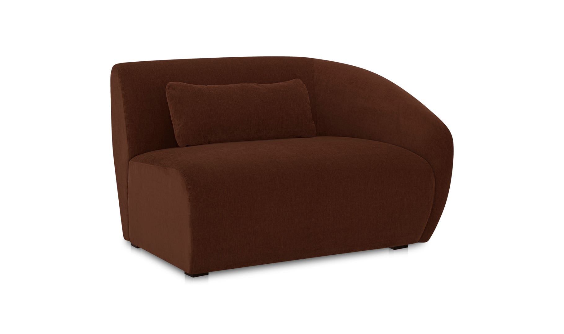 Moe's Amelia Contemporary Right Arm Chair - Chestnut