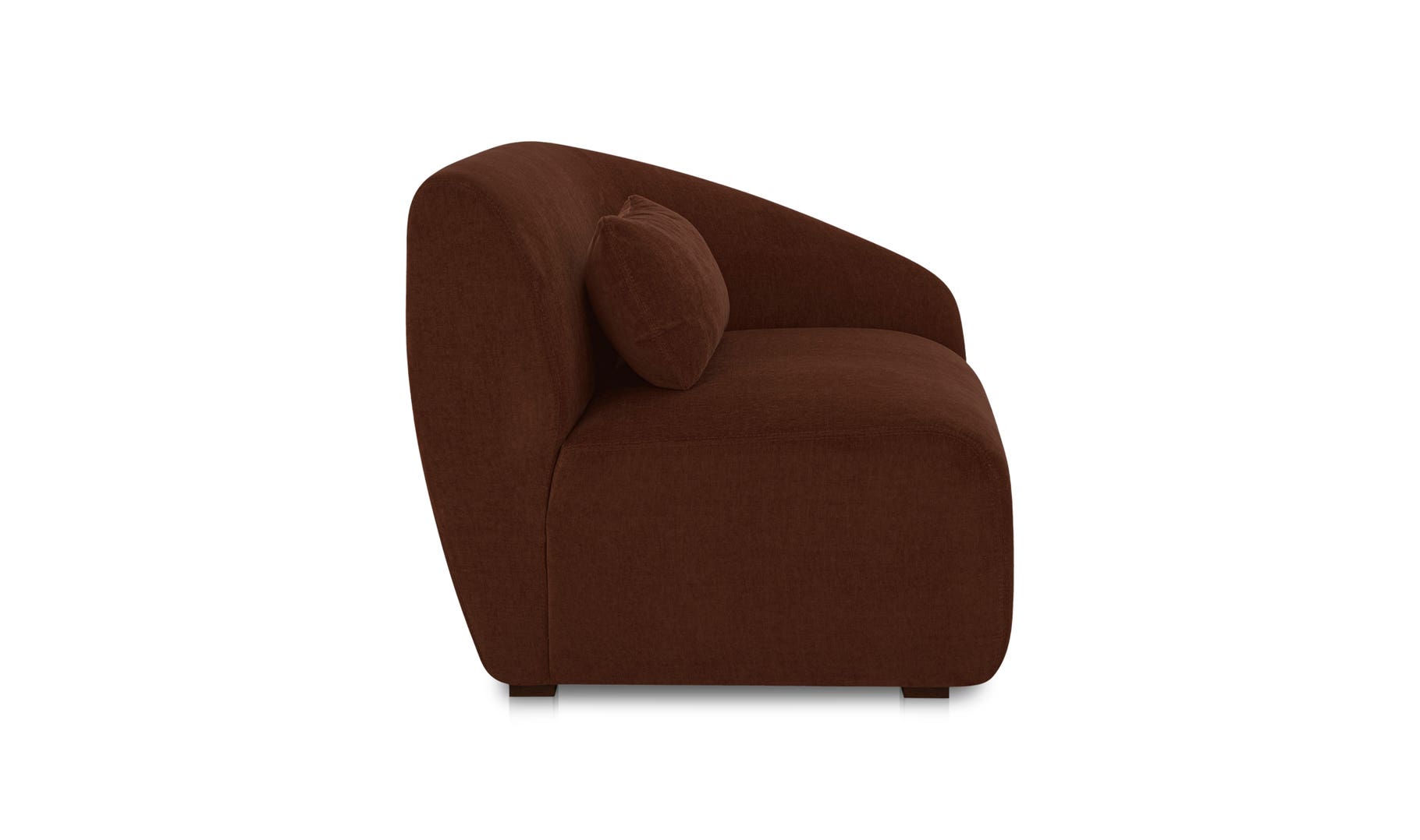 Moe's Amelia Contemporary Right Arm Chair - Chestnut