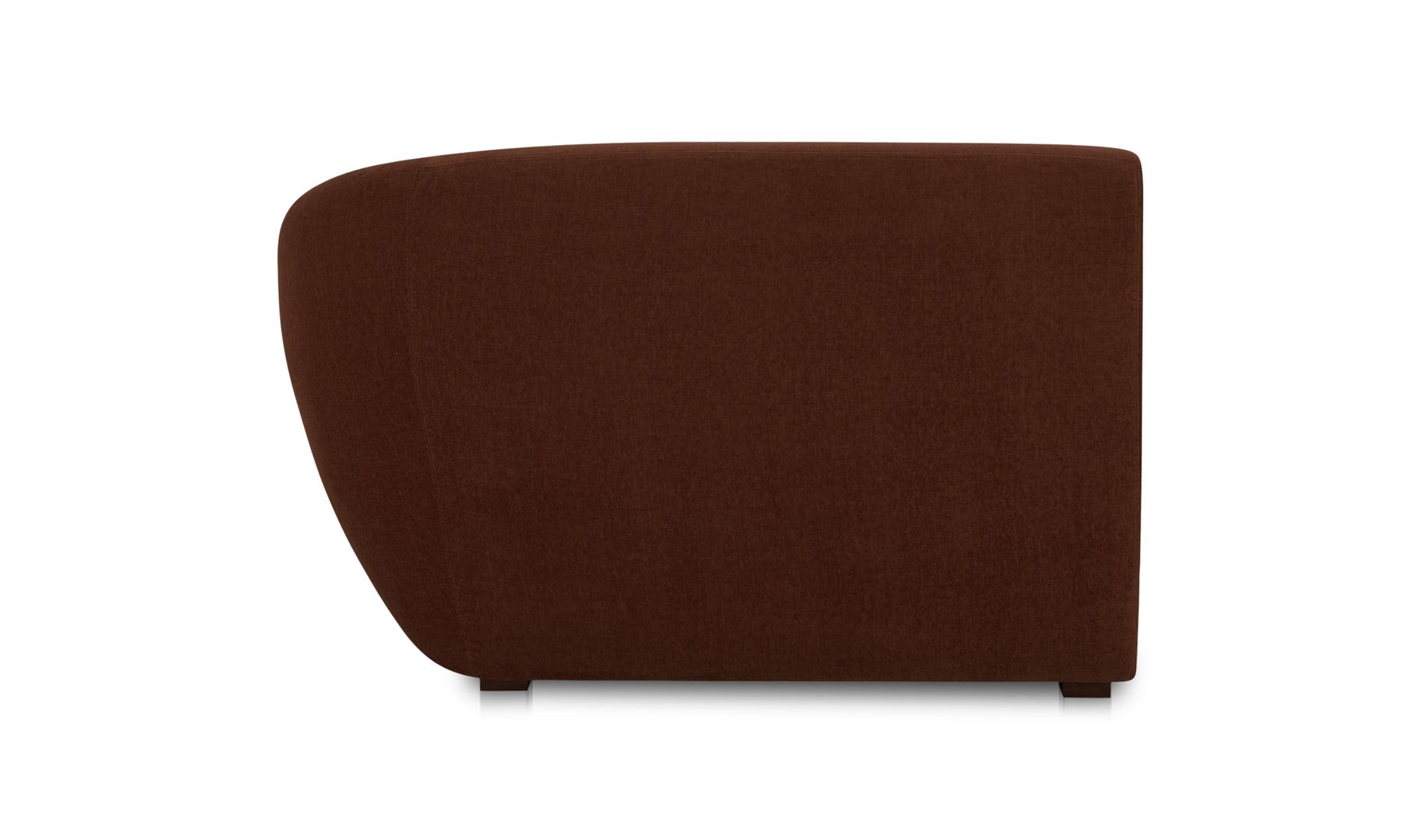 Moe's Amelia Contemporary Right Arm Chair - Chestnut