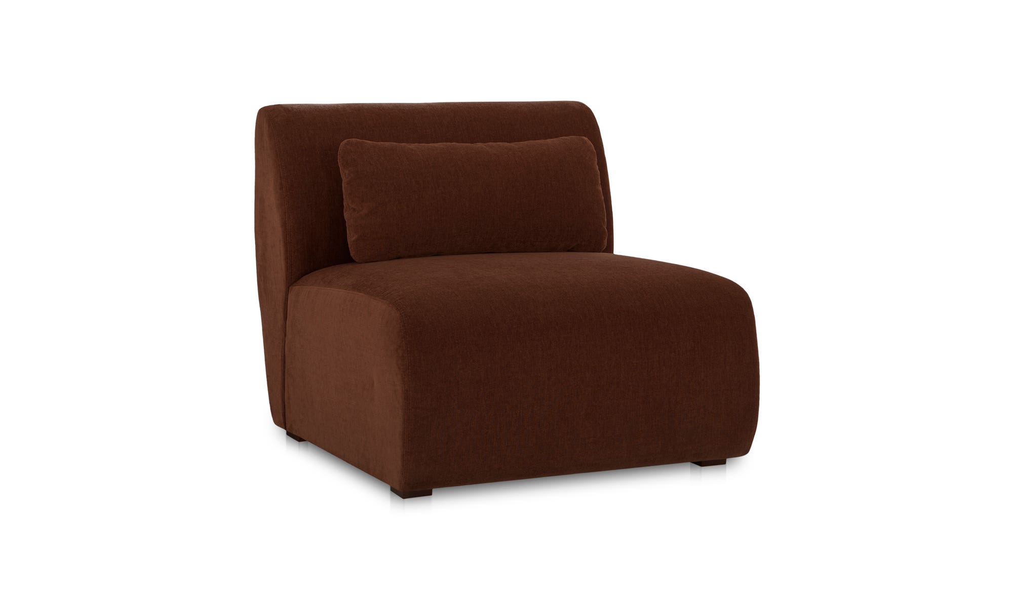 Moe's Amelia Contemporary Slipper Chair - Chestnut