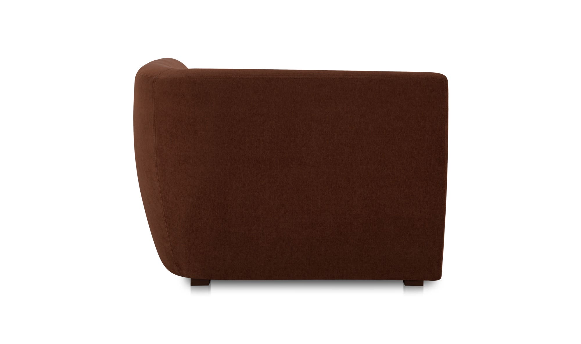 Moe's™ Amelia Contemporary Corner Chair - Chestnut