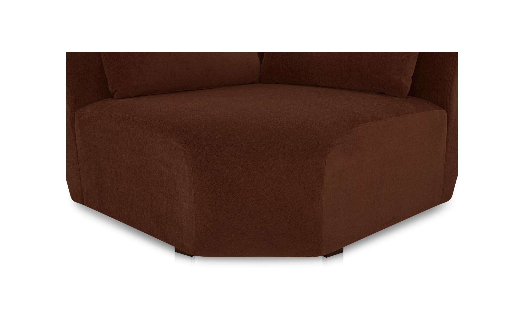 Moe's™ Amelia Contemporary Corner Chair - Chestnut