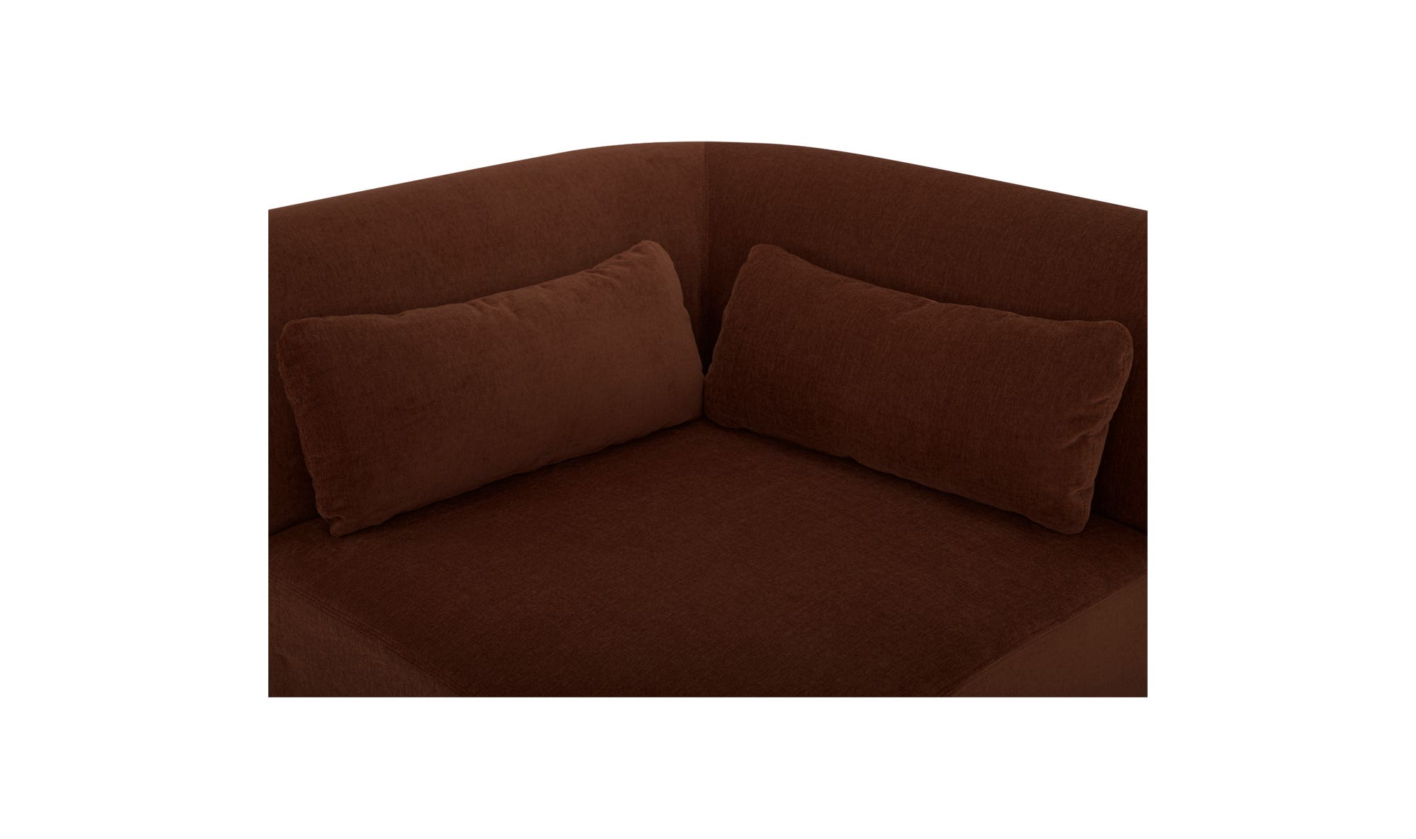 Moe's™ Amelia Contemporary Corner Chair - Chestnut