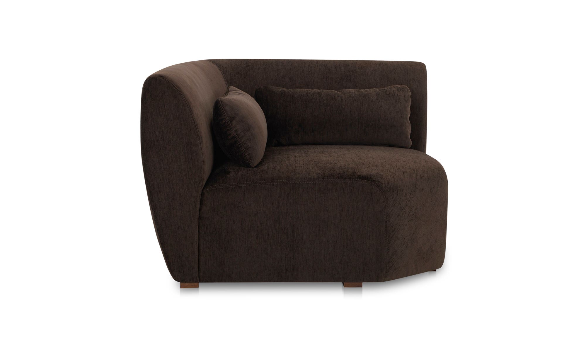 Moe's™ Amelia Contemporary Corner Chair - Espresso