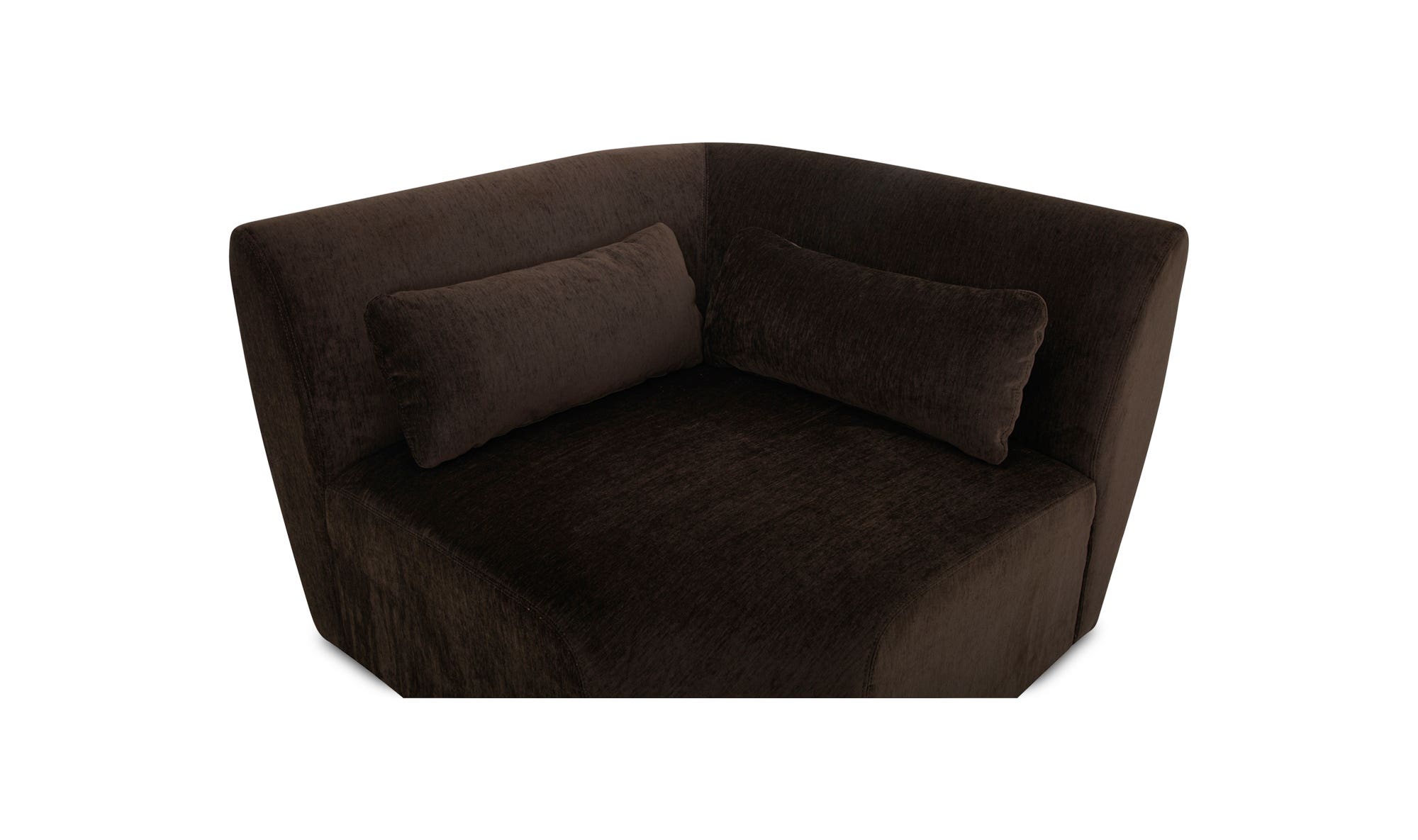 Moe's™ Amelia Contemporary Corner Chair - Espresso