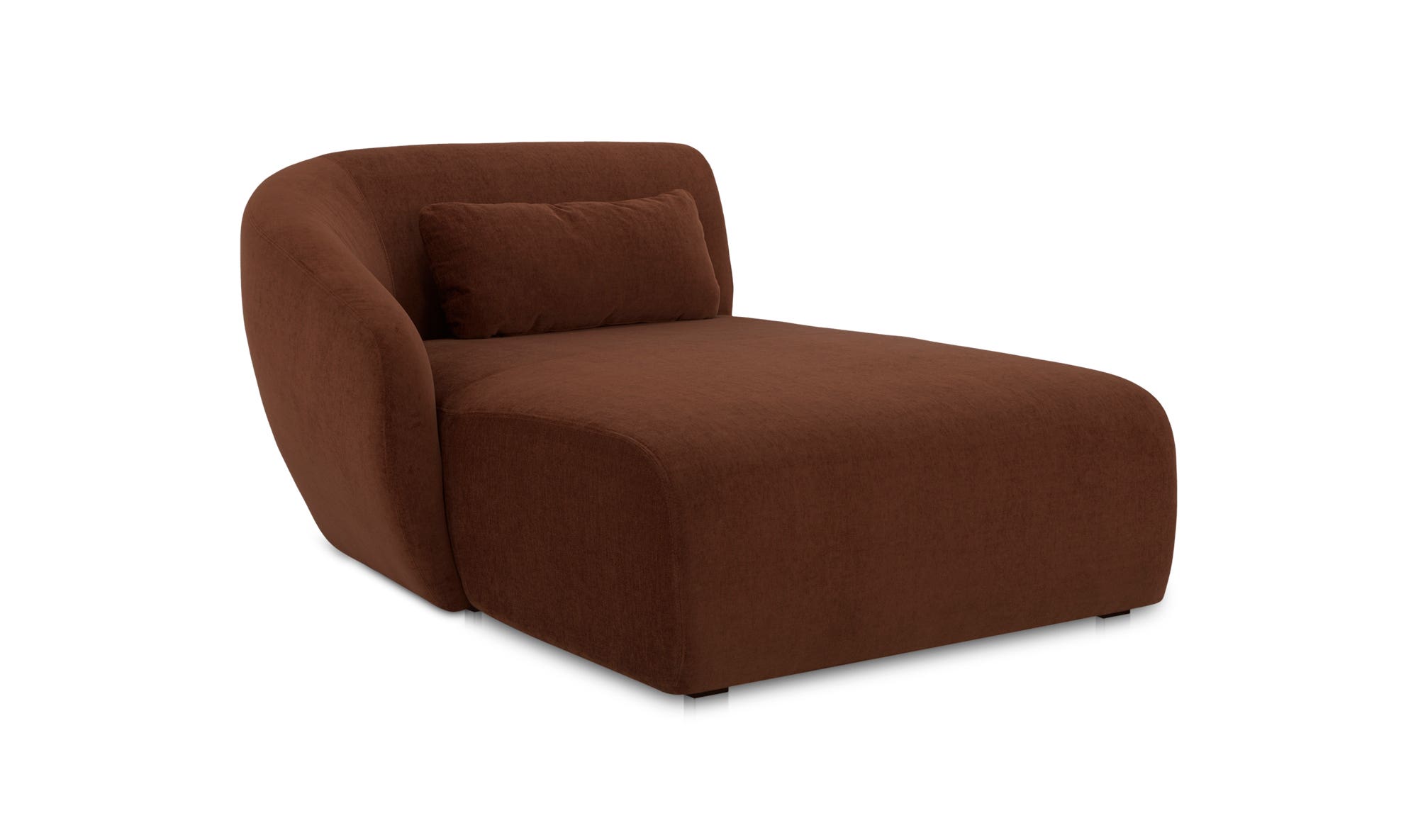 Moe's™ Amelia Contemporary Left Arm Chaise - Chestnut