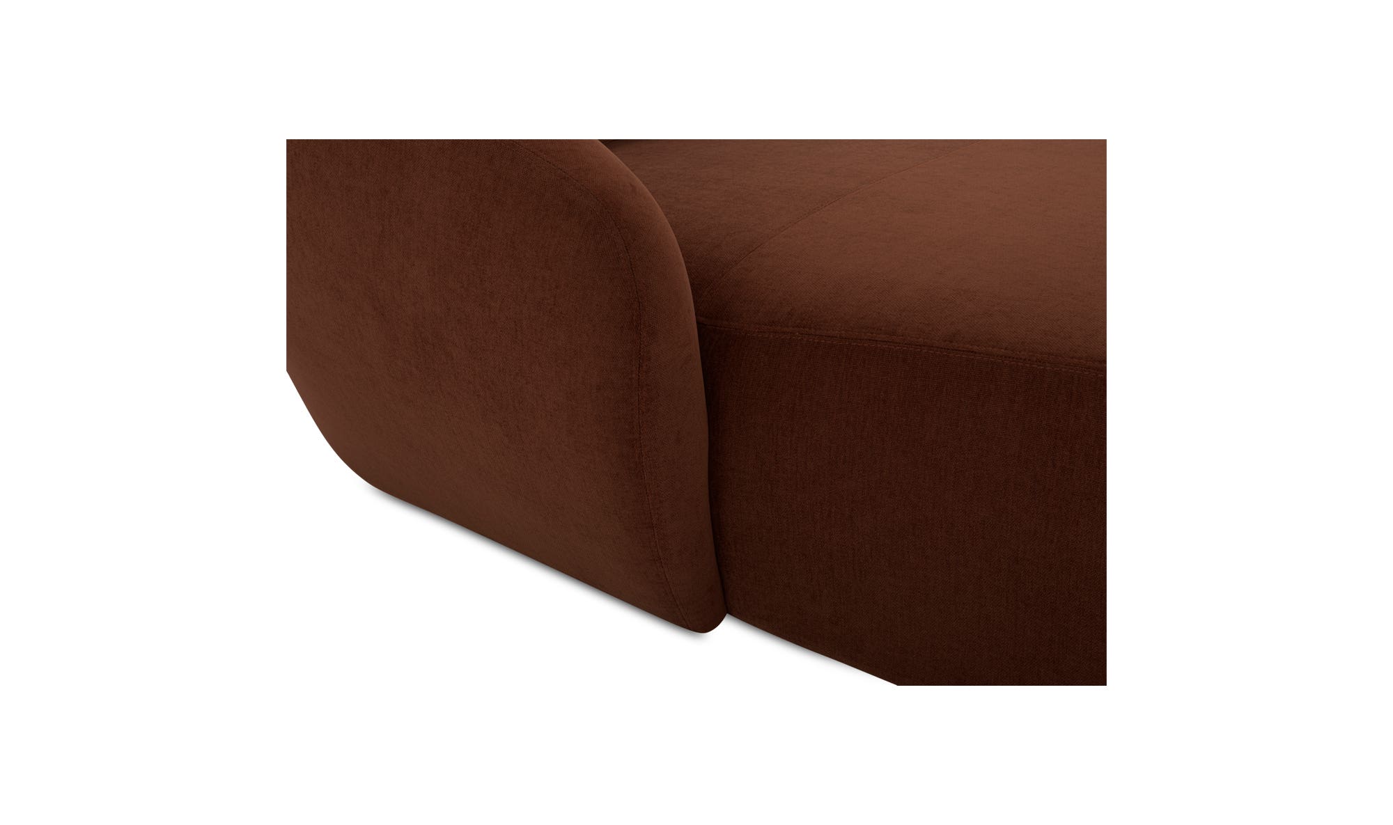 Moe's™ Amelia Contemporary Left Arm Chaise - Chestnut